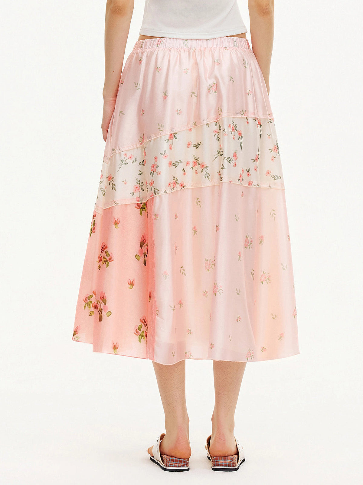 Outtheblue Patchwork Ditsy Floral Midi Skirt | Canton Collective