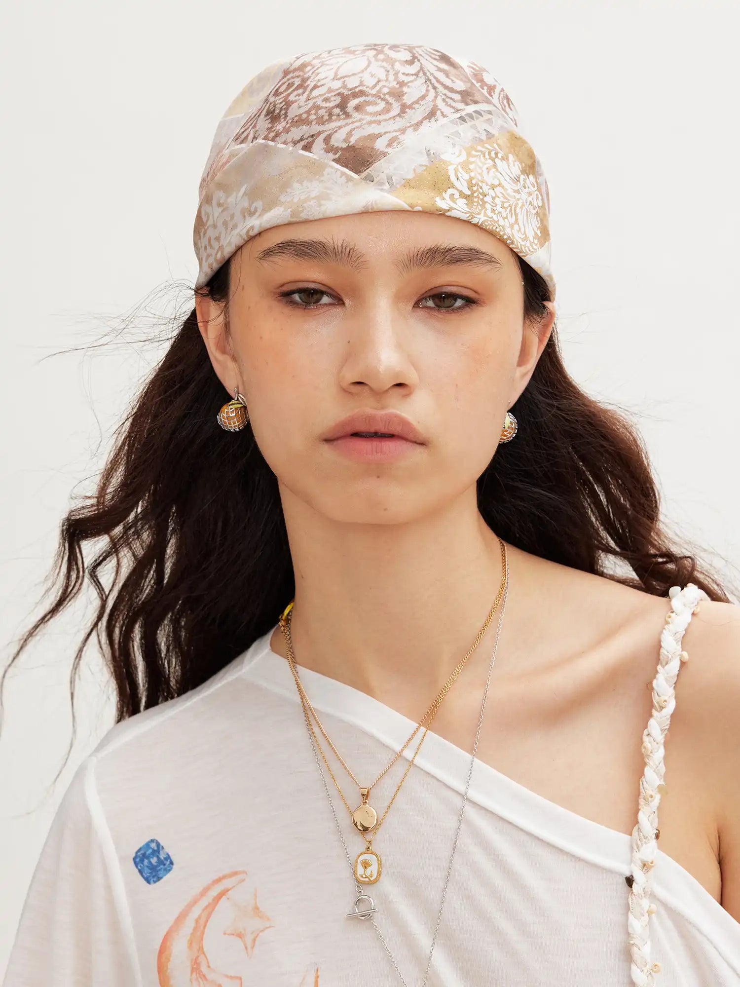 2th Desire Boho Satin Floral Headwrap | Canton Collective