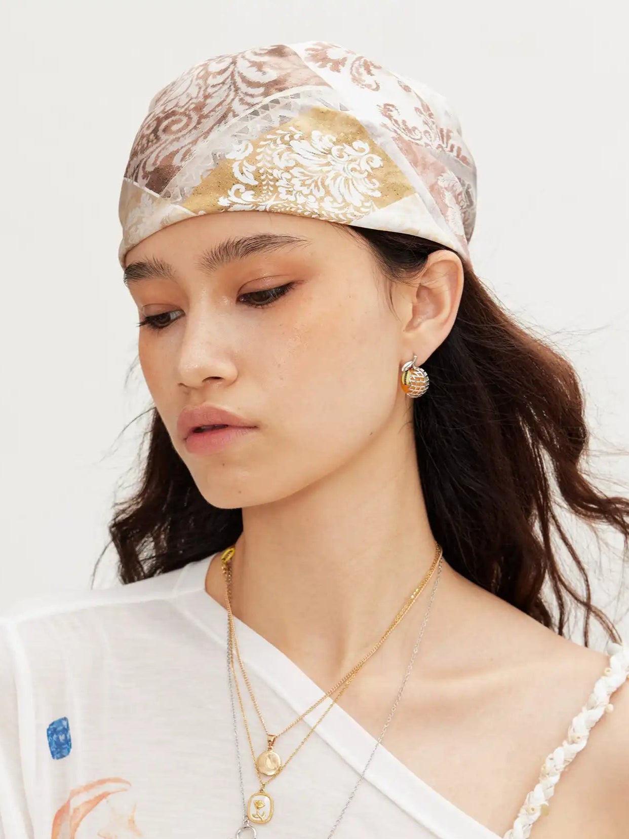 2th Desire Boho Satin Floral Headwrap | Canton Collective