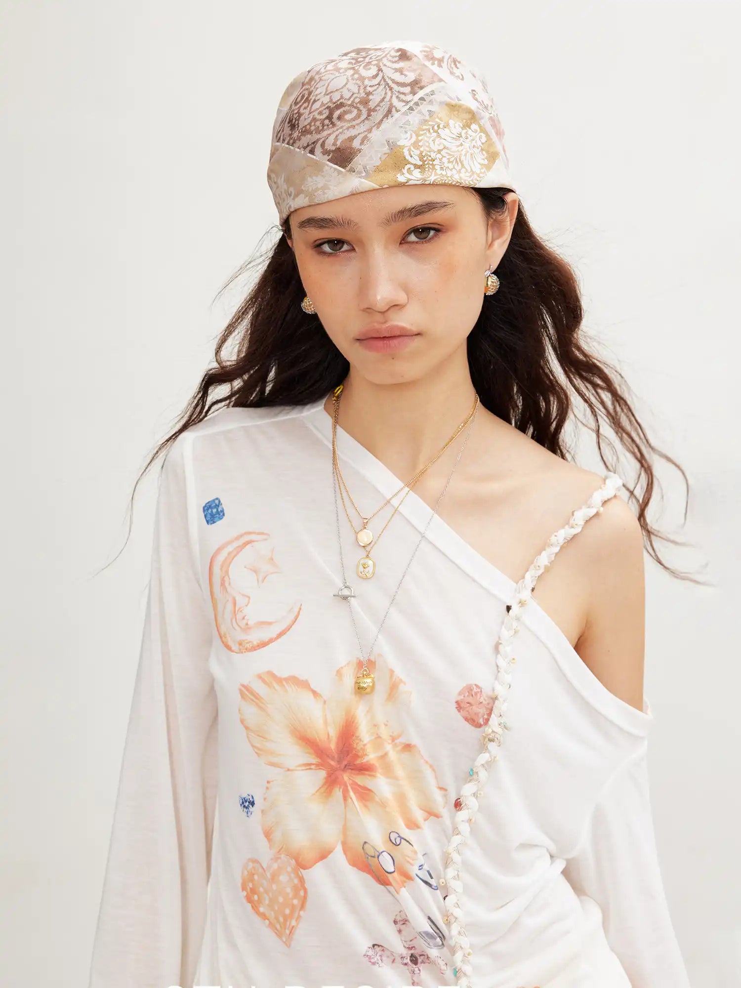 2th Desire Boho Satin Floral Headwrap | Canton Collective