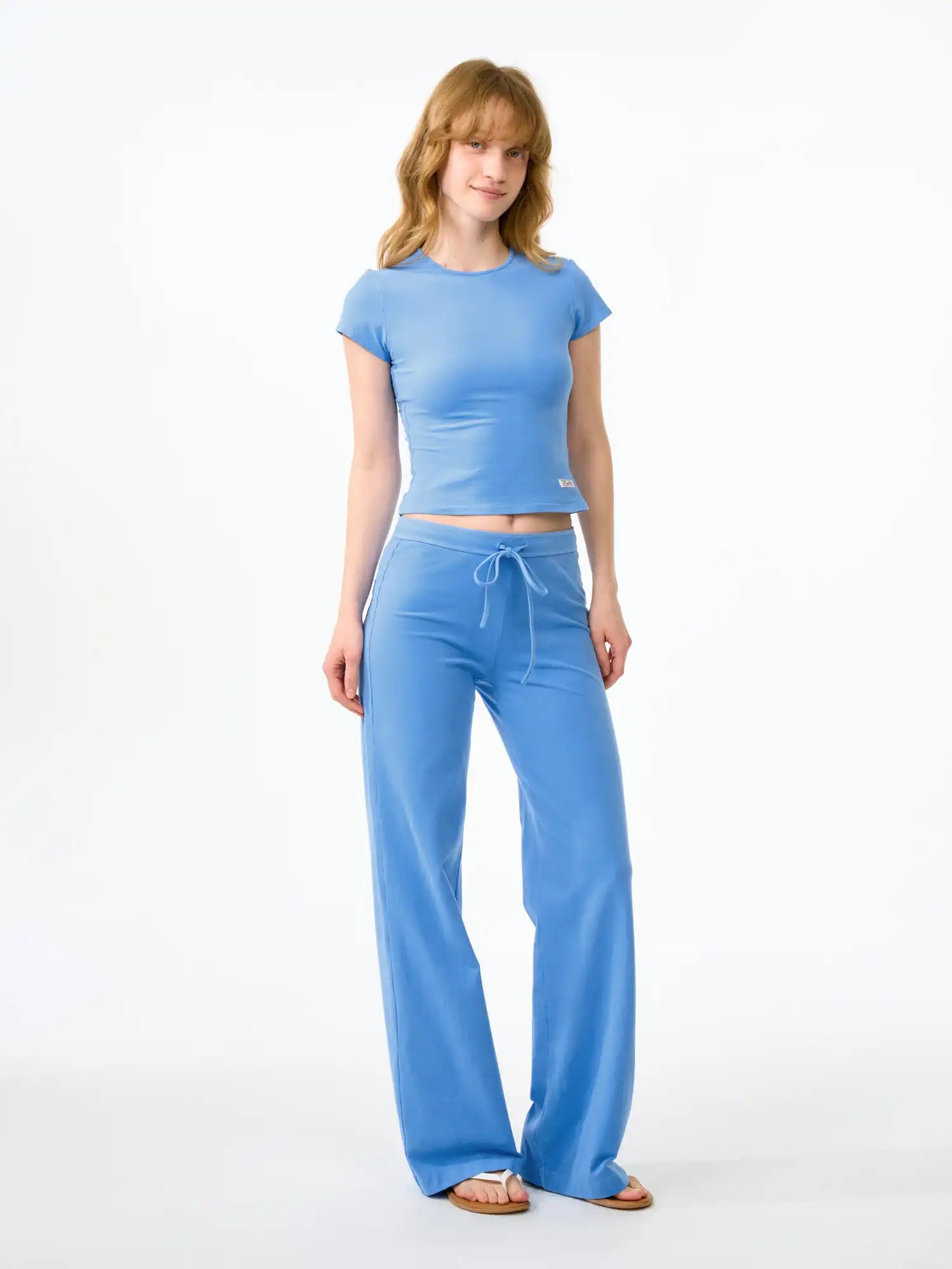 FirstFloor Brushed Cotton Slouchy Straight-Leg Fit Trousers | Canton Collective
