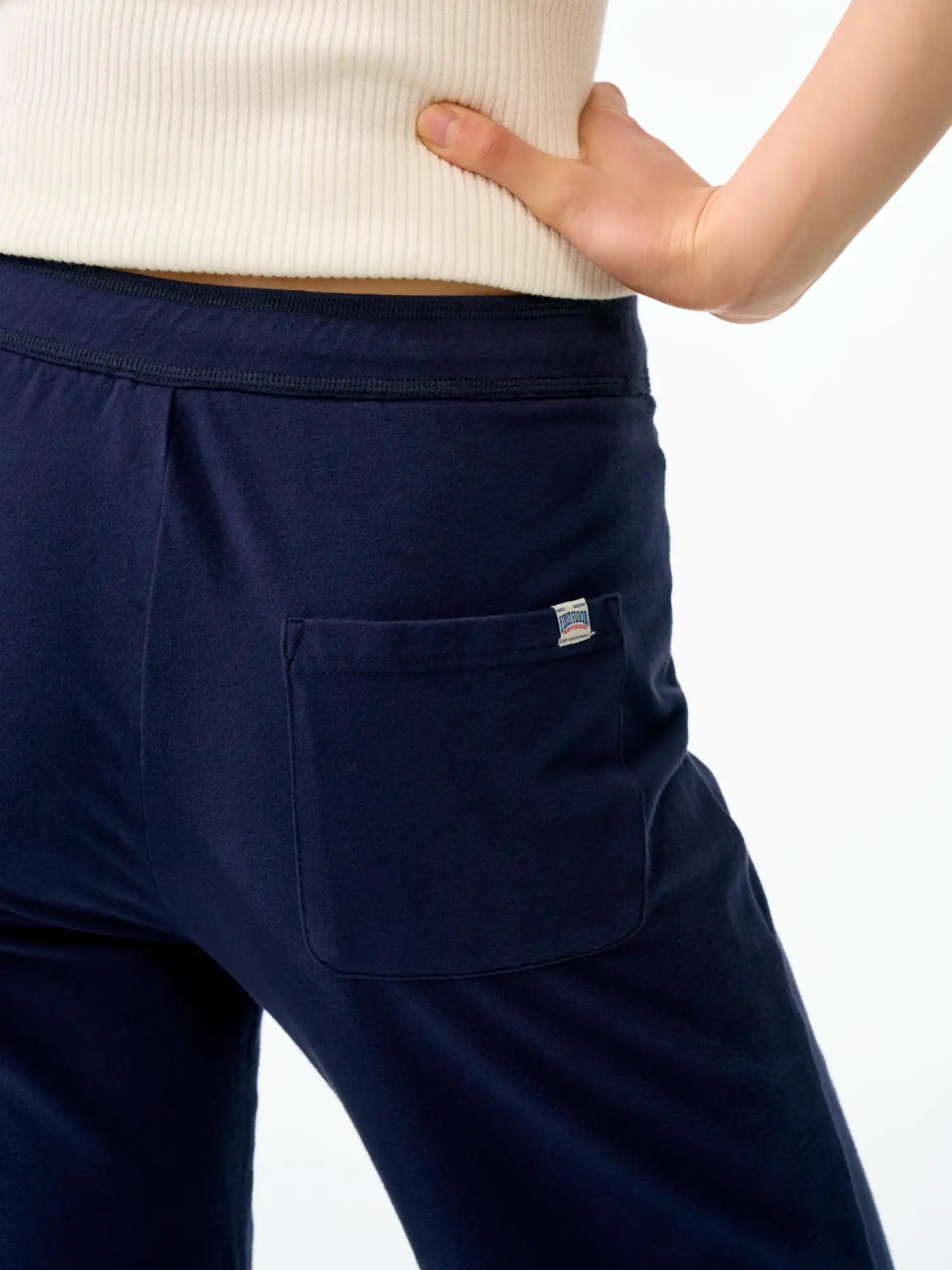 FirstFloor Brushed Cotton Slouchy Straight-Leg Fit Trousers | Canton Collective