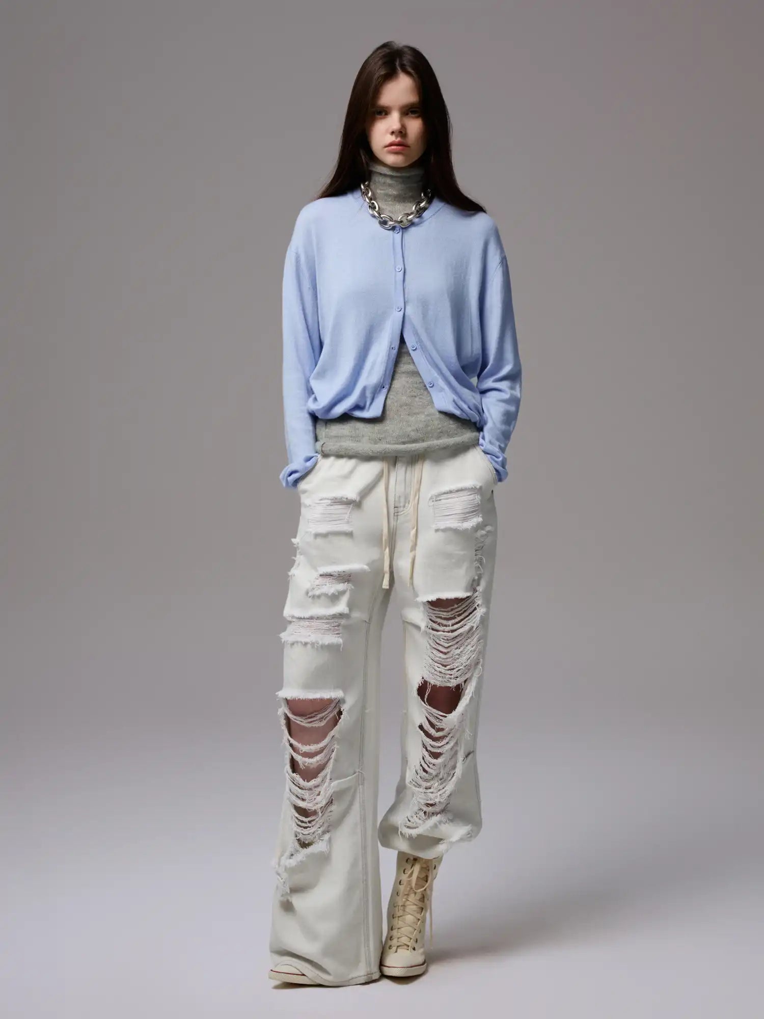 1Jinn Studio Bud Hem Cardigan | Canton Collective
