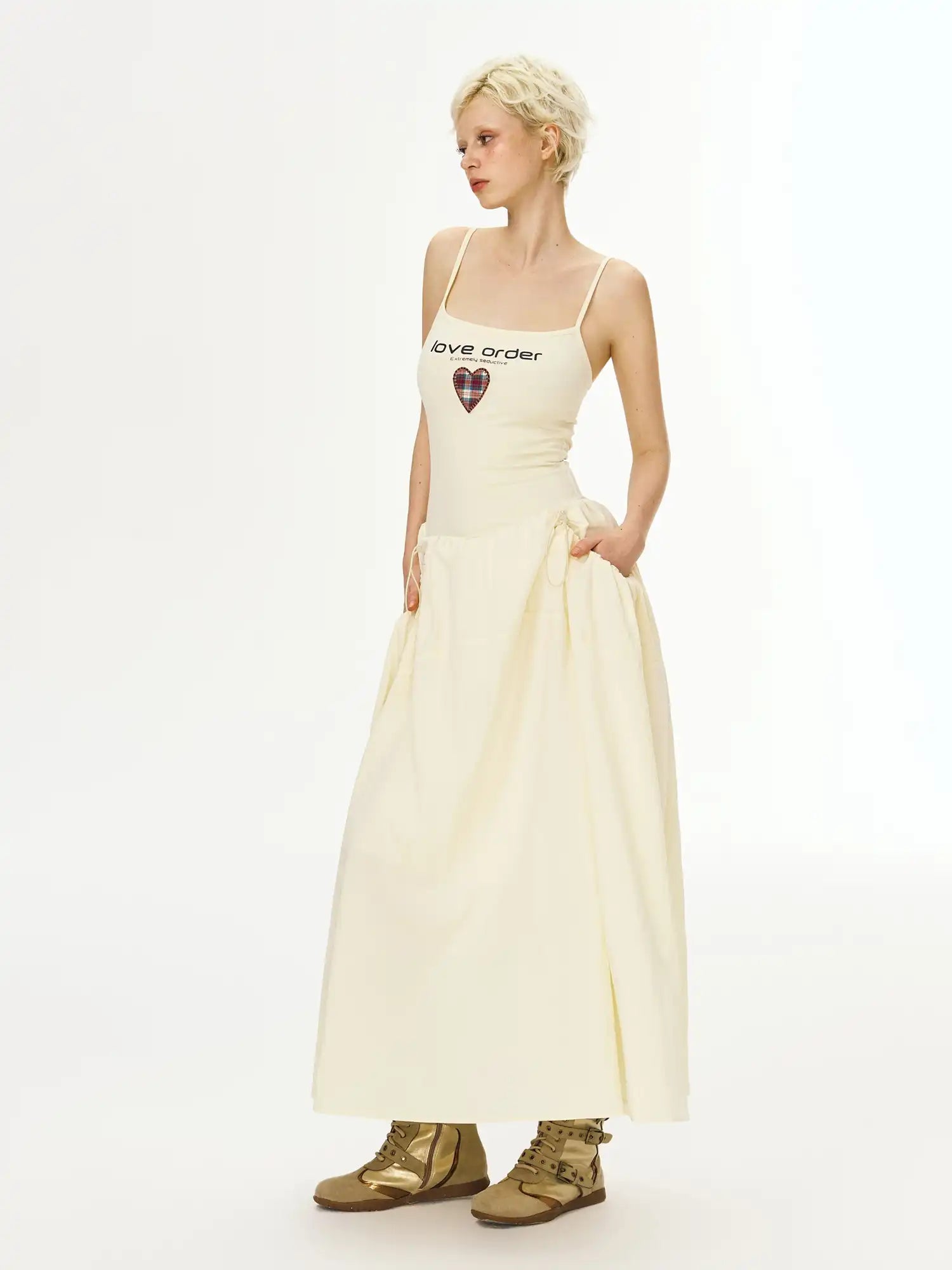 Deleteex Camisole A-Line Corset Maxi Dress | Canton Collective