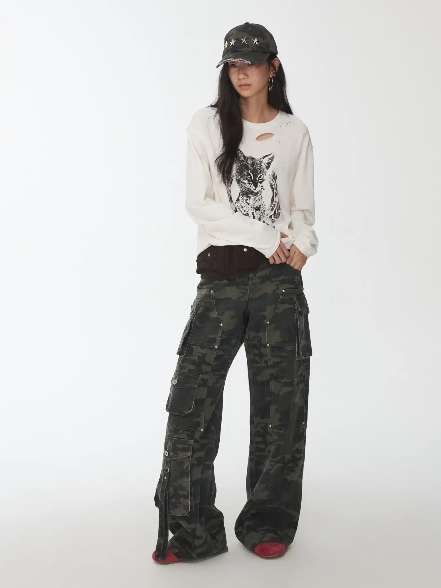 1Jinn Studio Camo Cargo Pants | Canton Collective