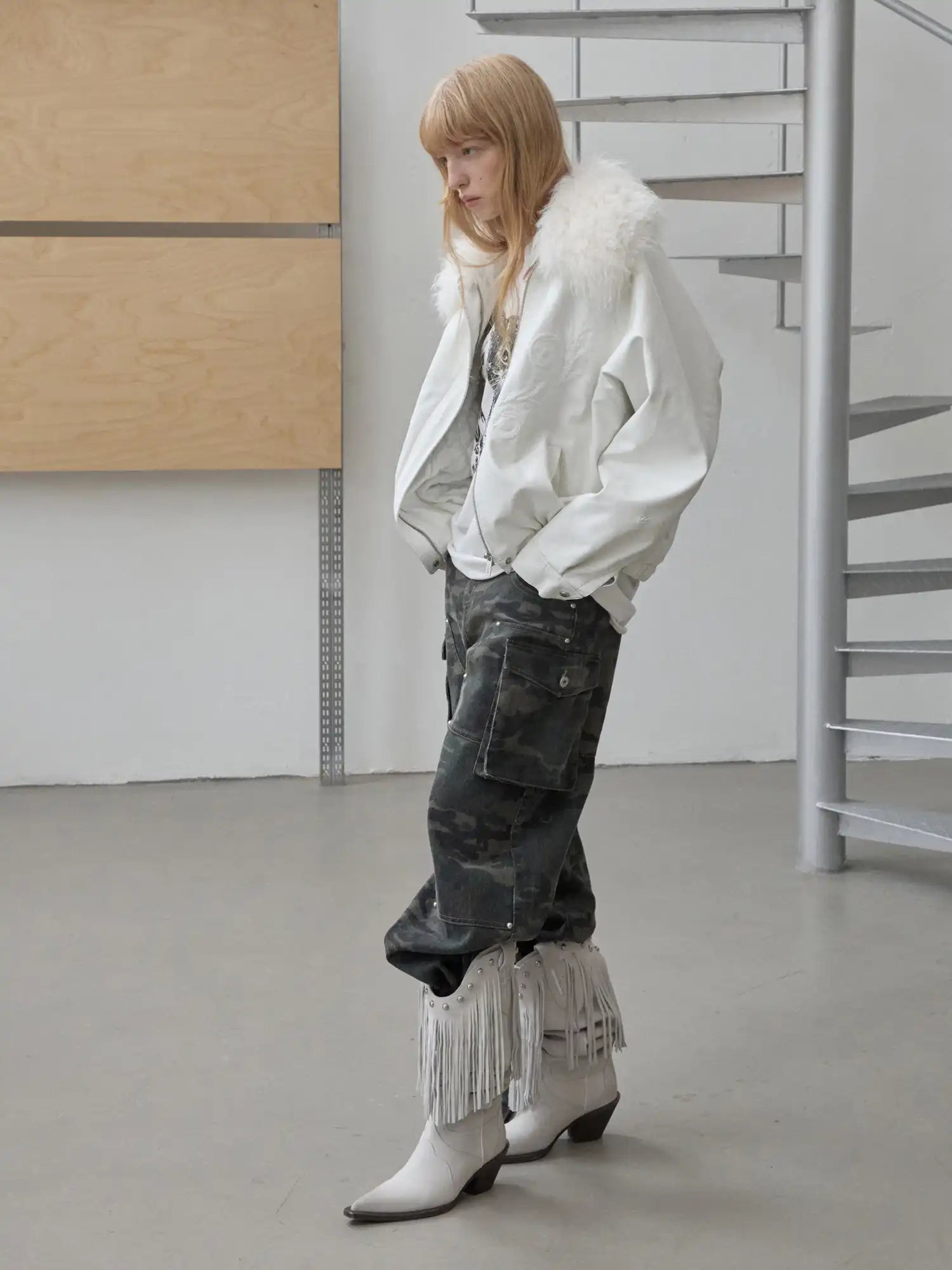 1Jinn Studio Camo Cargo Pants | Canton Collective