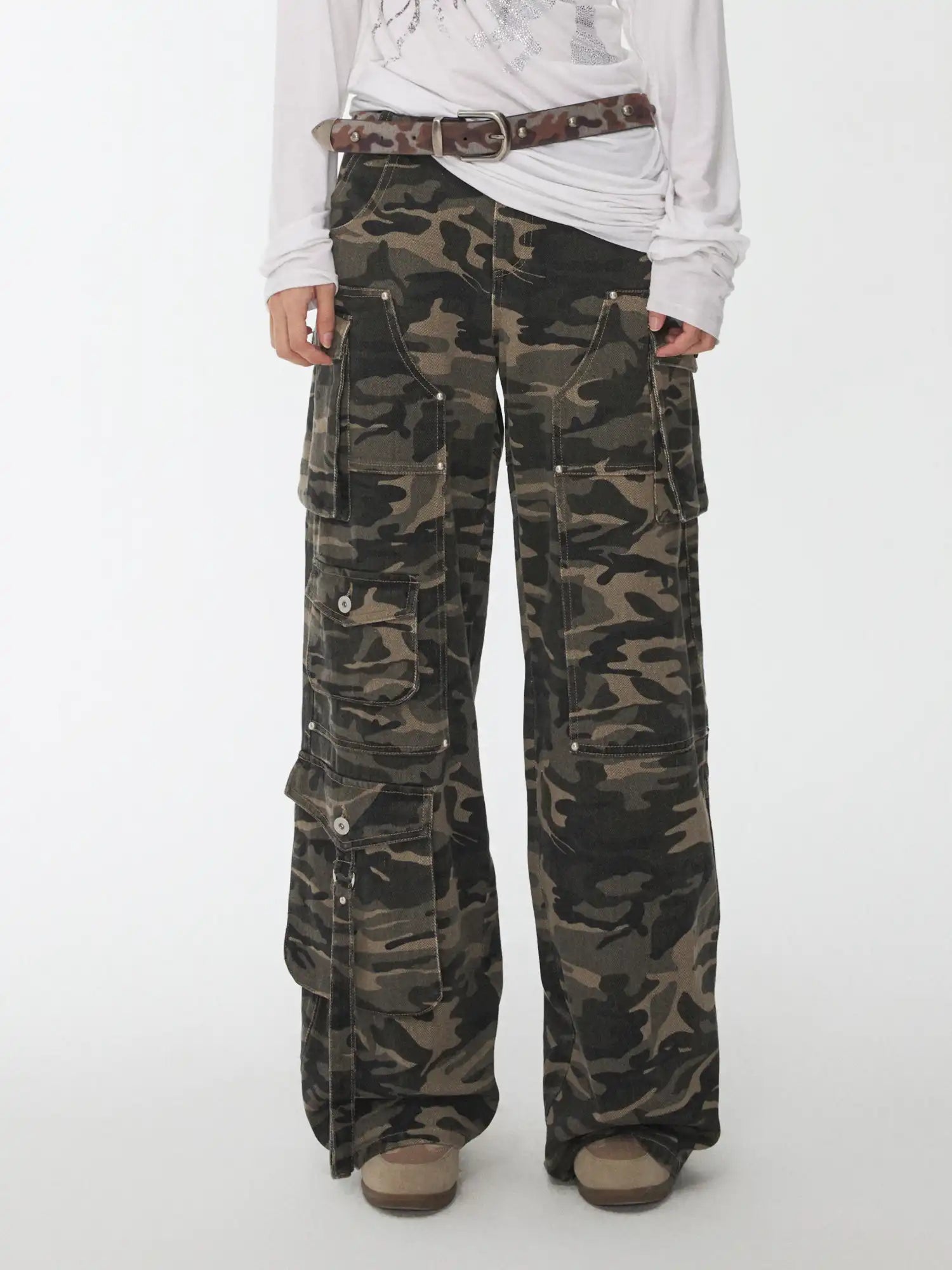 1Jinn Studio Camo Cargo Pants | Canton Collective