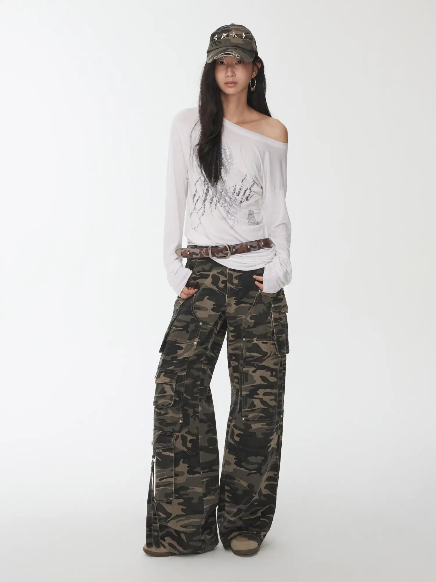 1Jinn Studio Camo Cargo Pants | Canton Collective