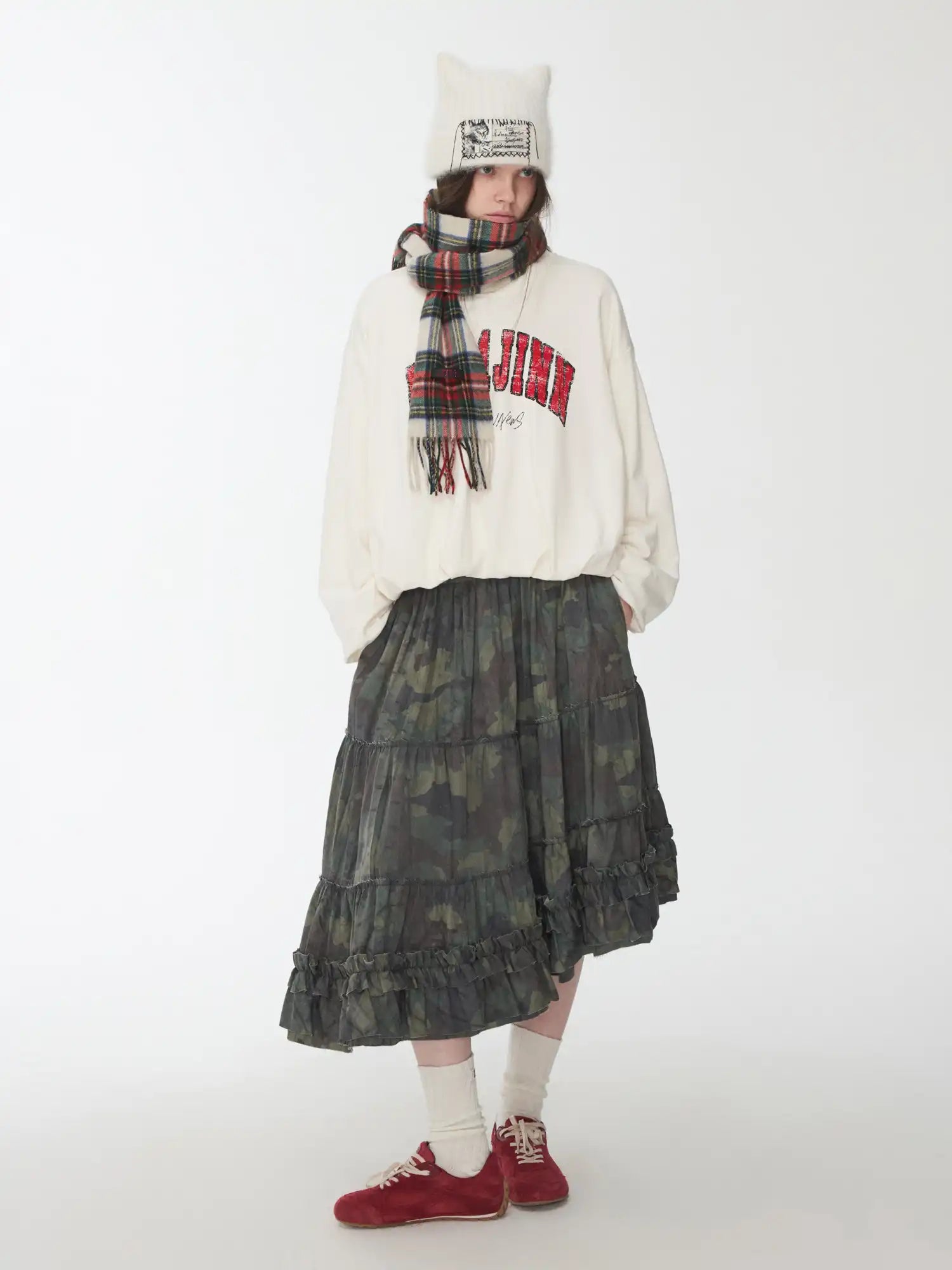 1Jinn Studio Camouflage Cake Skirt | Canton Collective