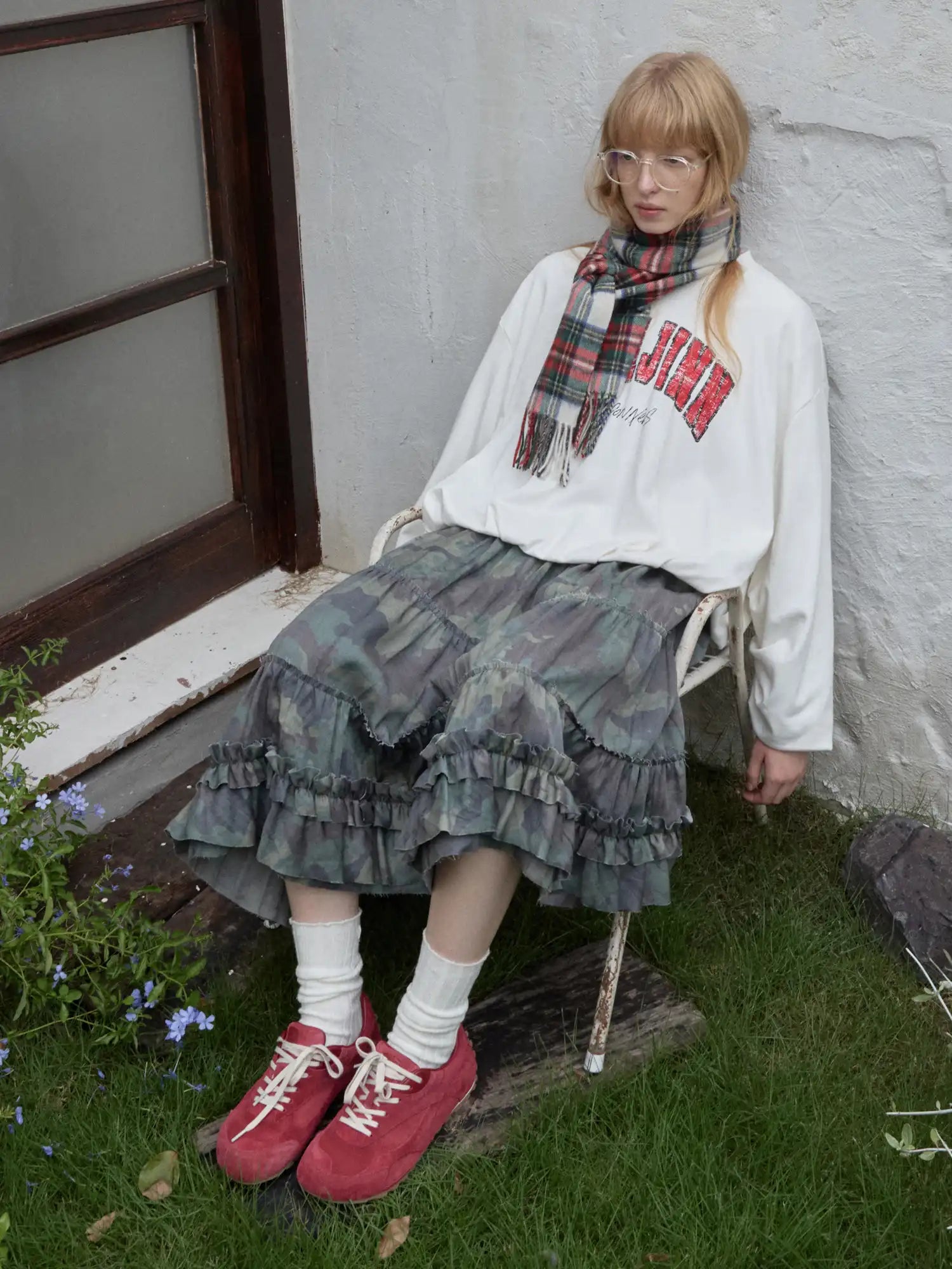 1Jinn Studio Camouflage Cake Skirt | Canton Collective