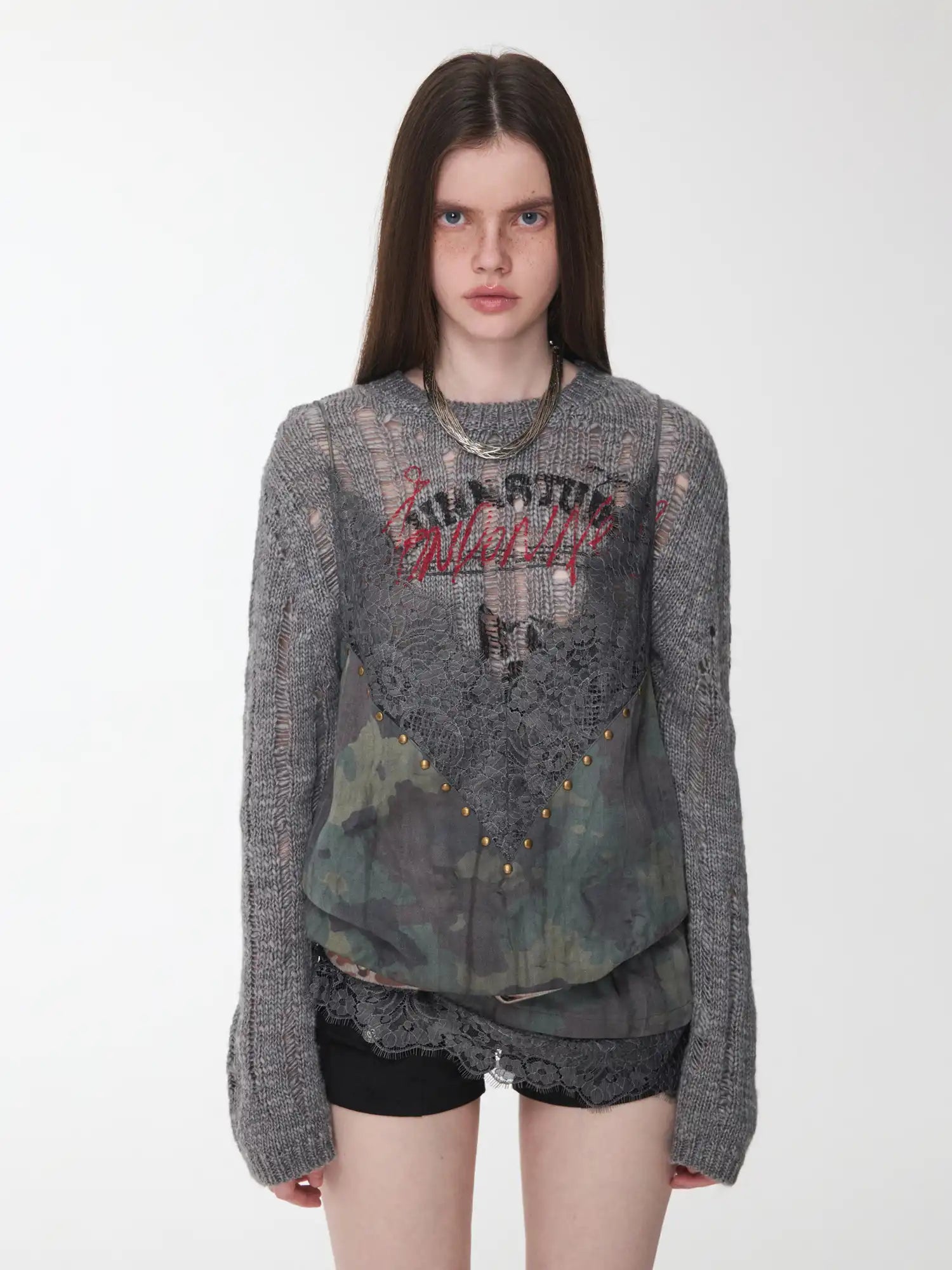 1Jinn Studio Camouflage Lace Cami Top | Canton Collective