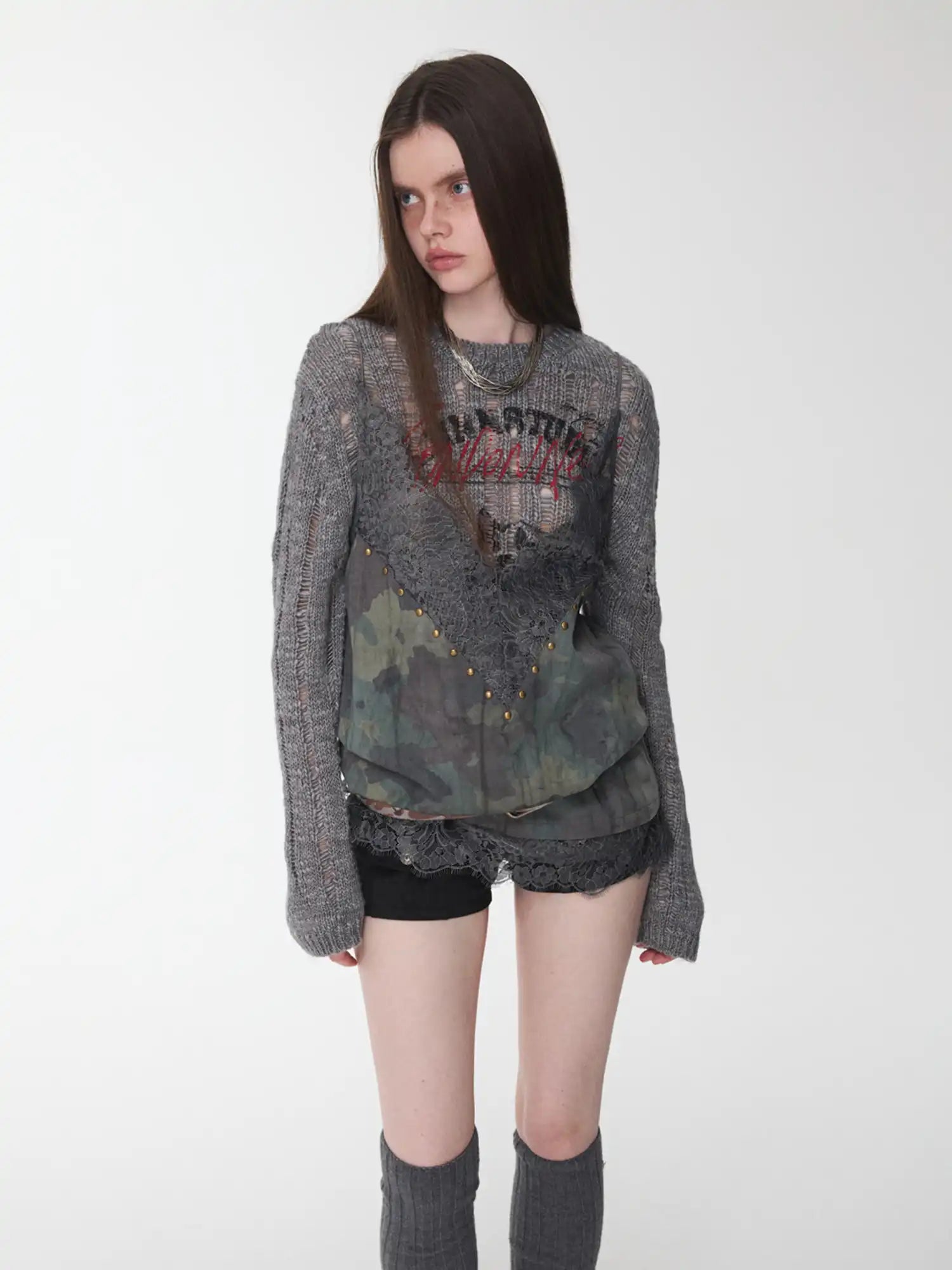 1Jinn Studio Camouflage Lace Cami Top | Canton Collective