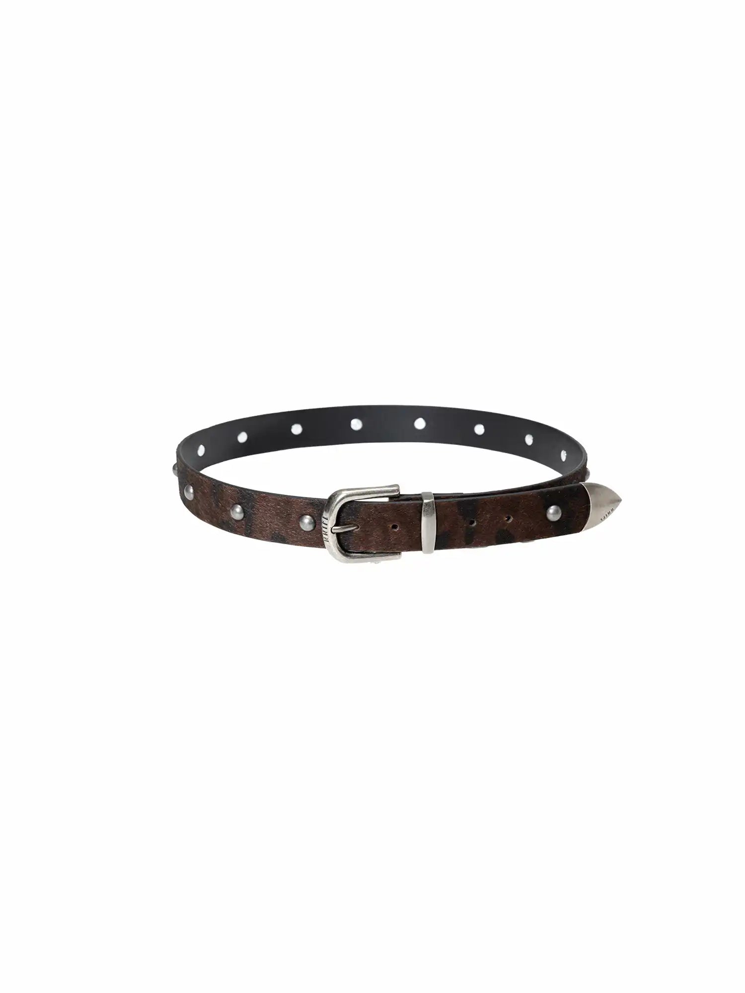 1Jinn Studio Camouflage Studded Horsehair Belt | Canton Collective