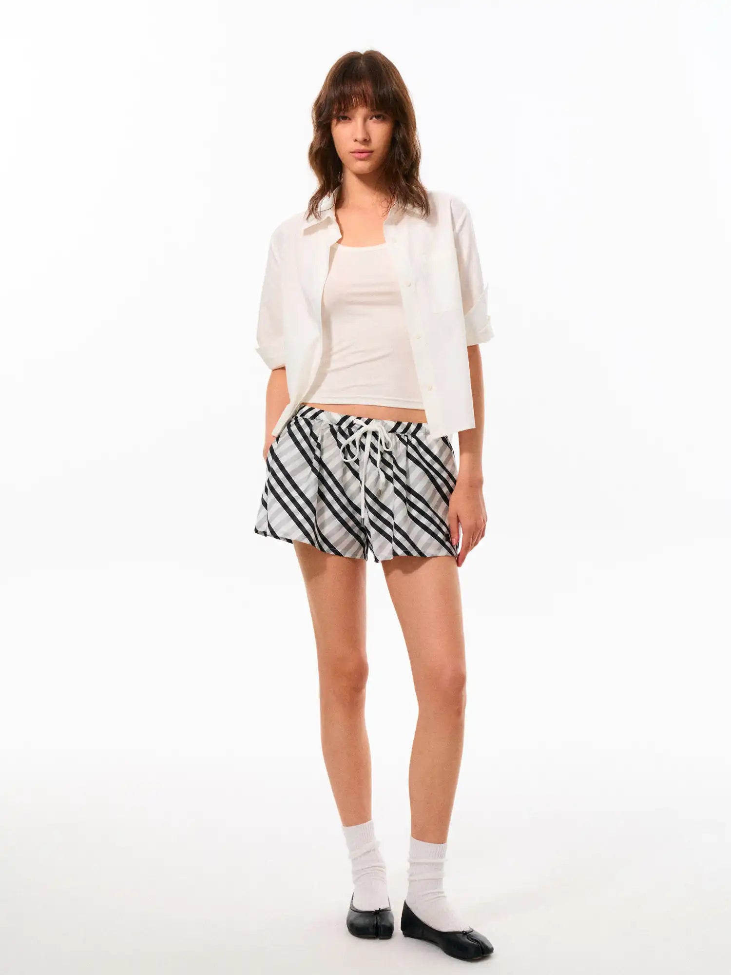 FirstFloor Chic Checkered Vacation Shorts | Canton Collective
