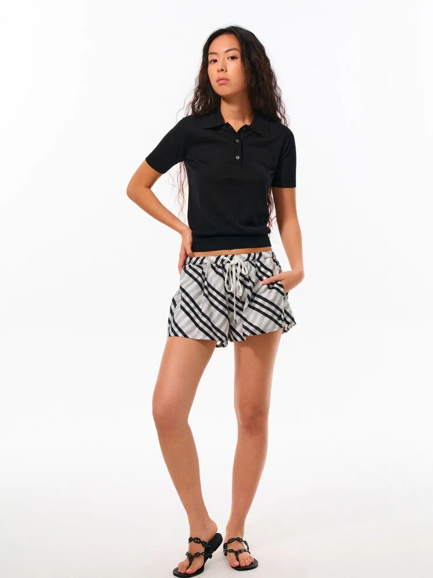 FirstFloor Chic Checkered Vacation Shorts | Canton Collective
