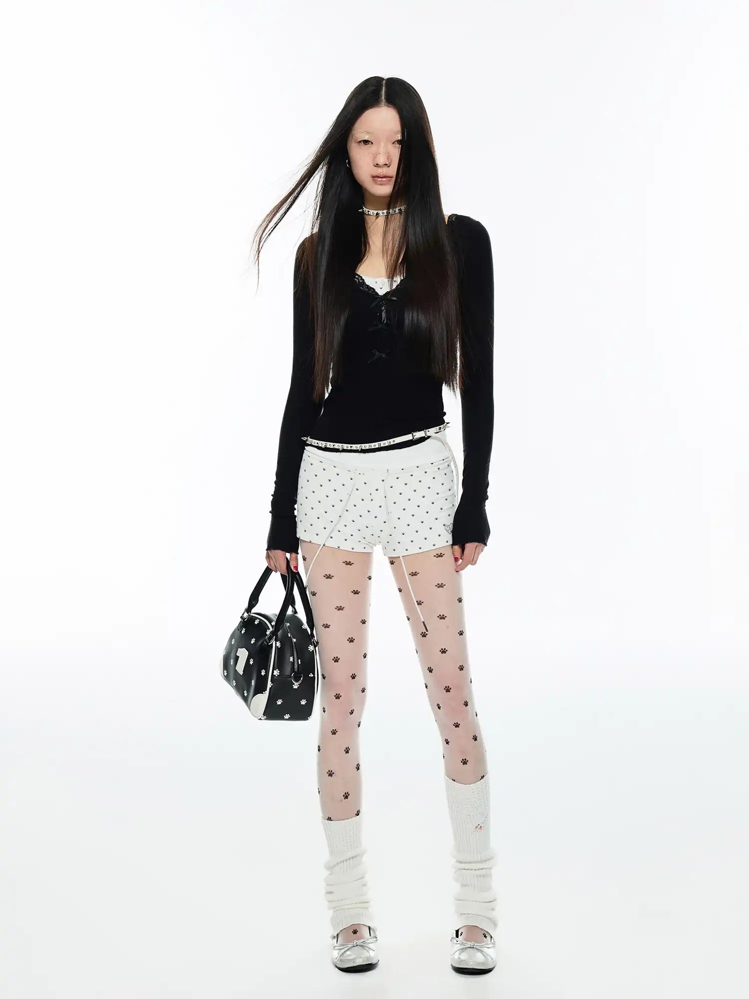 1Jinn Studio Chic Lace-Trim V-Neck Knit Top | Canton Collective