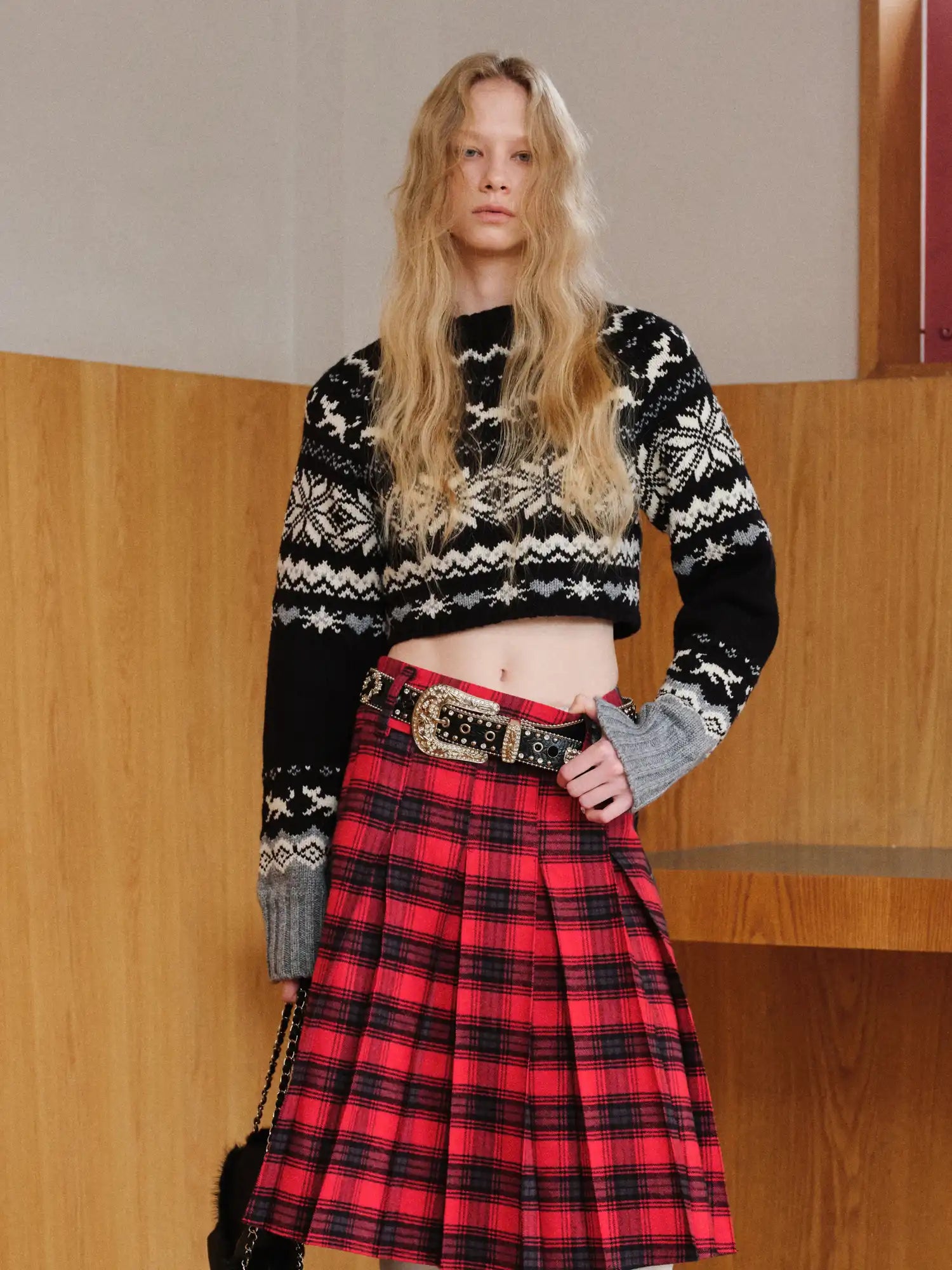 1Jinn Studio Classic Fair Isle Crop Sweater | Canton Collective