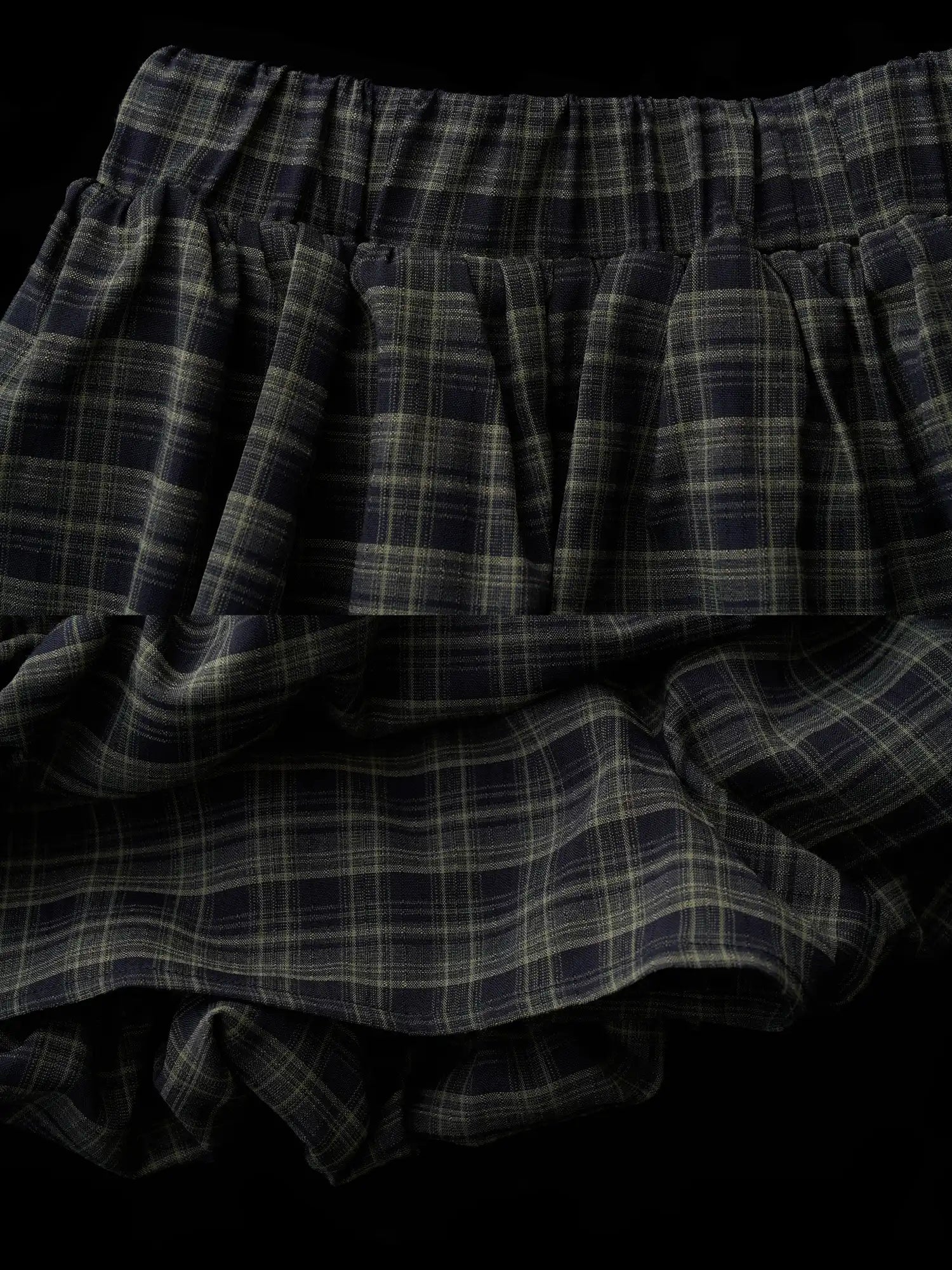MAMC Classic Plaid Mini Bubble Hem Skirt | Canton Collective
