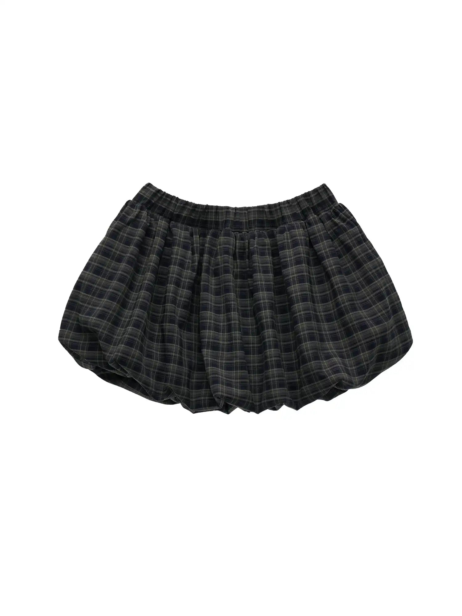 MAMC Classic Plaid Mini Bubble Hem Skirt | Canton Collective