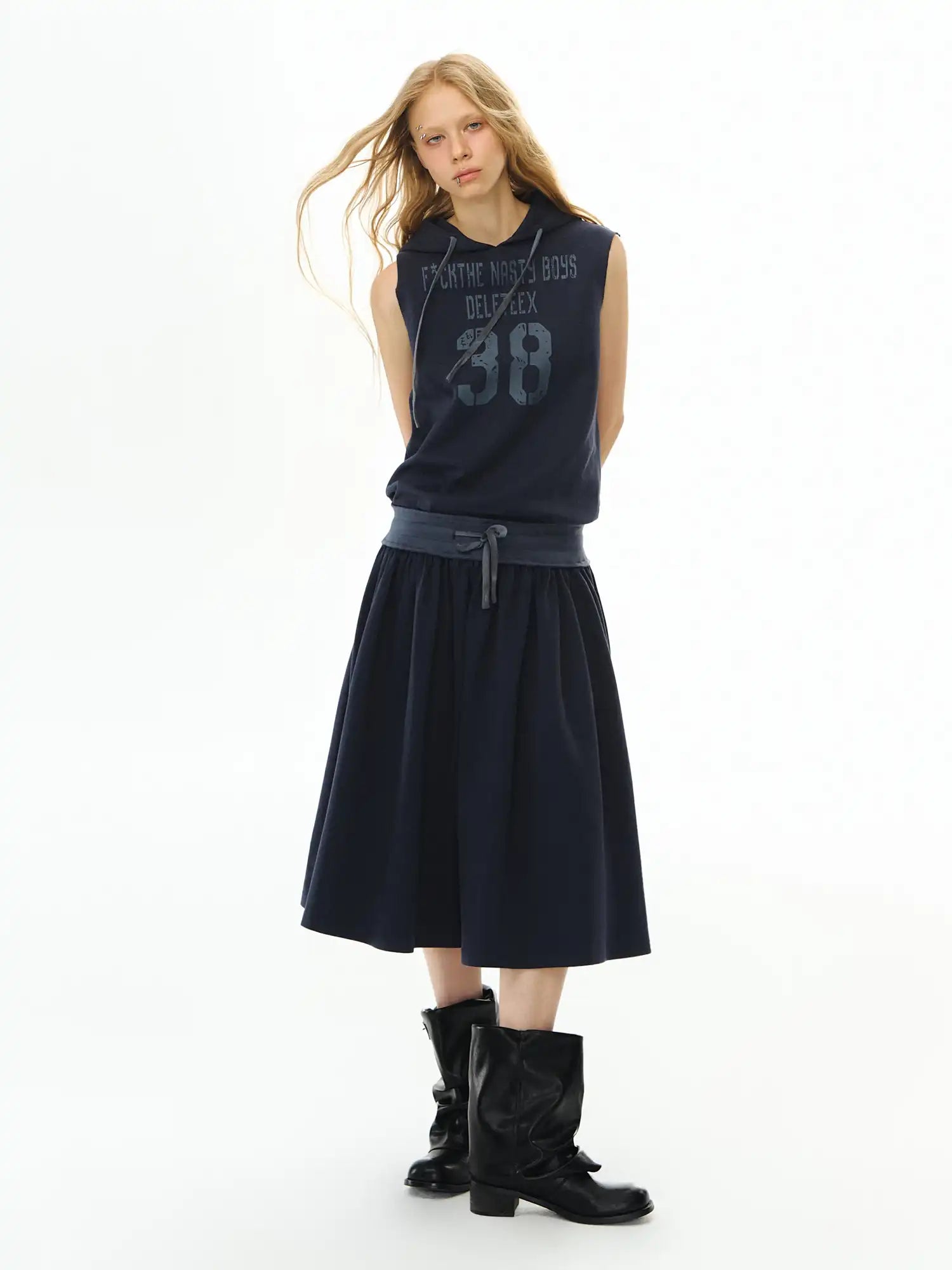 Deleteex College Style Hooded Dress | Canton Collective