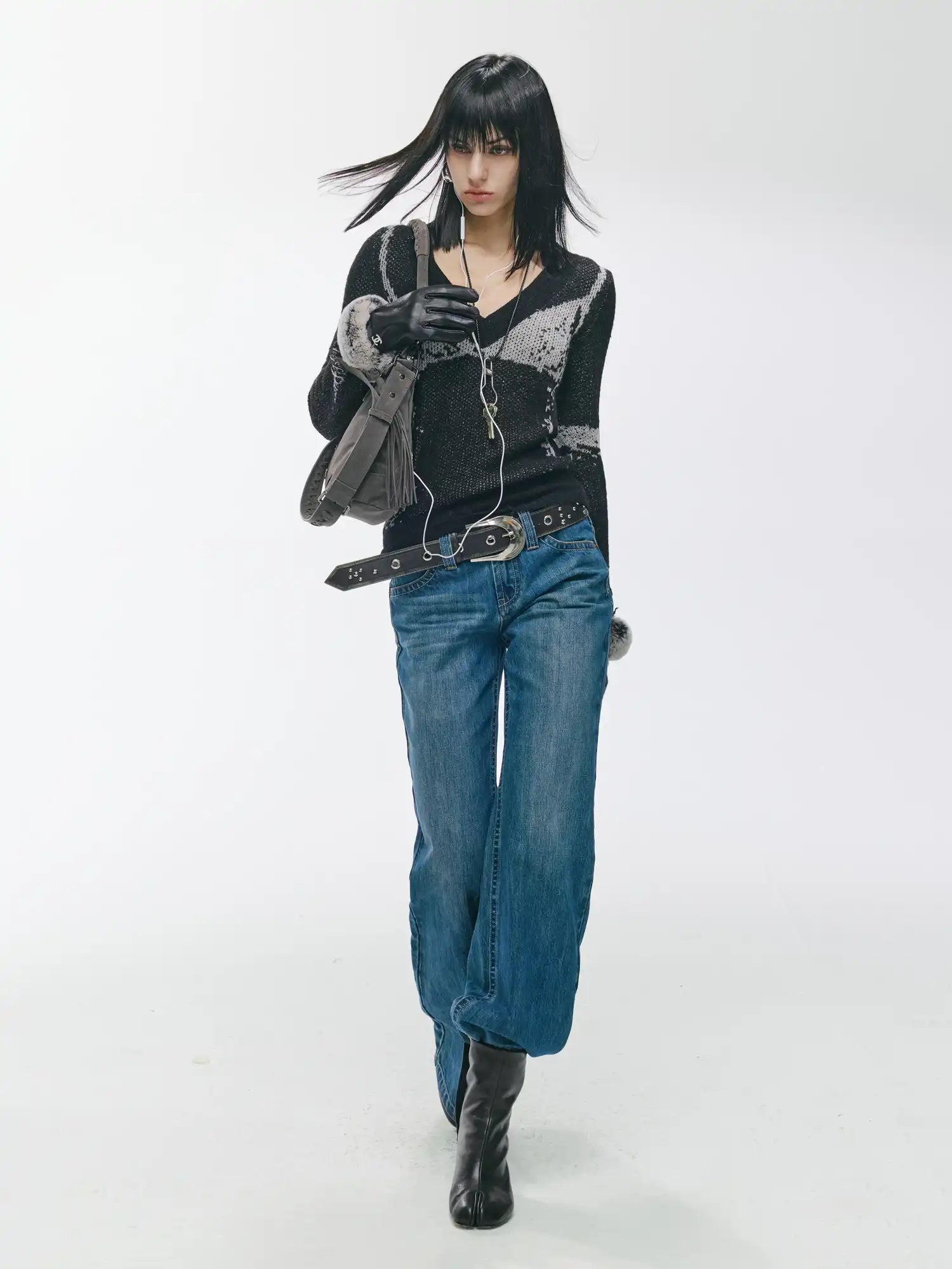 2th Desire Color-Blocked Jacquard Wool Sweater | Canton Collective