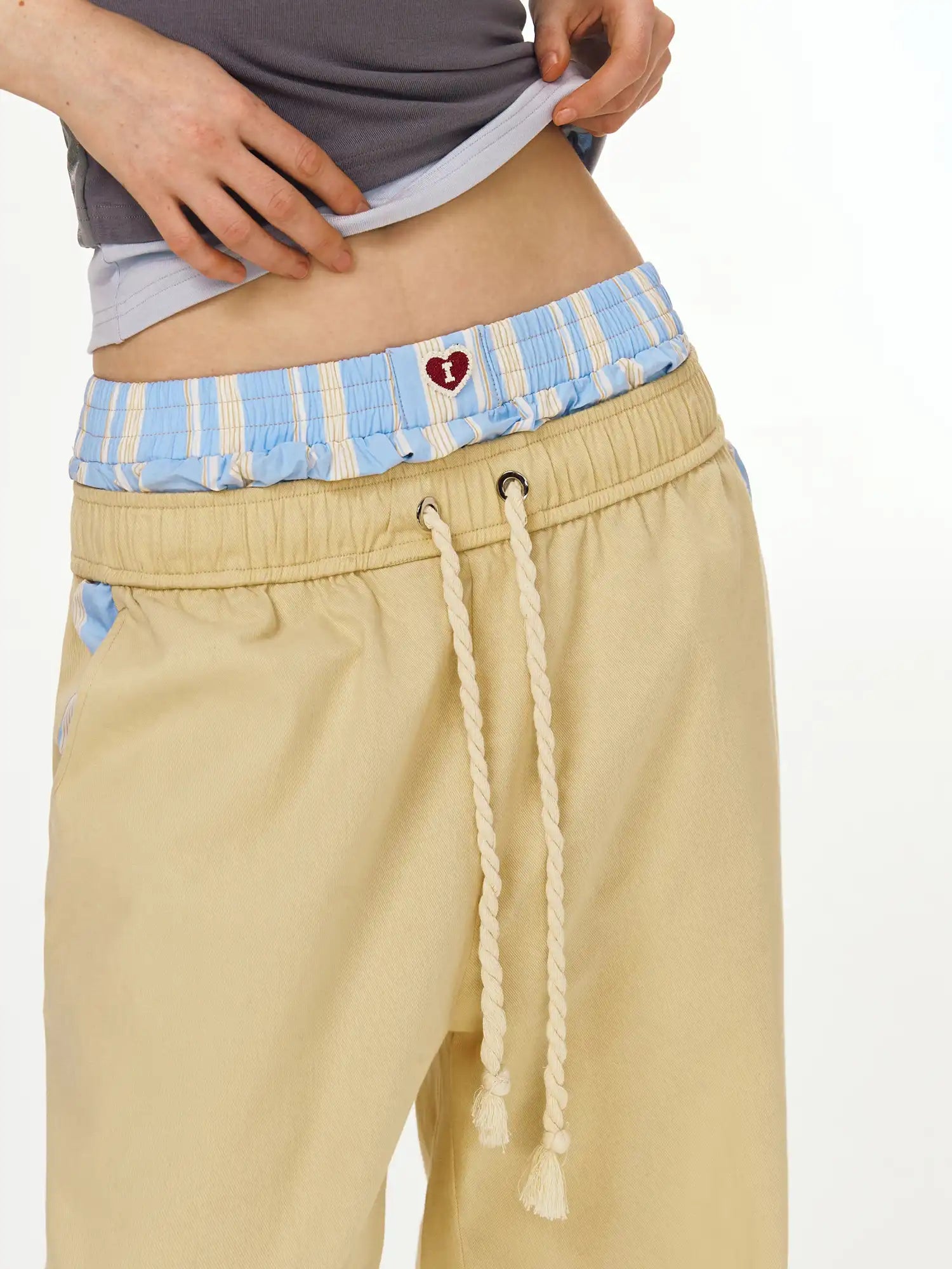 Deleteex Color Block Waist Palazzo Pants | Canton Collective
