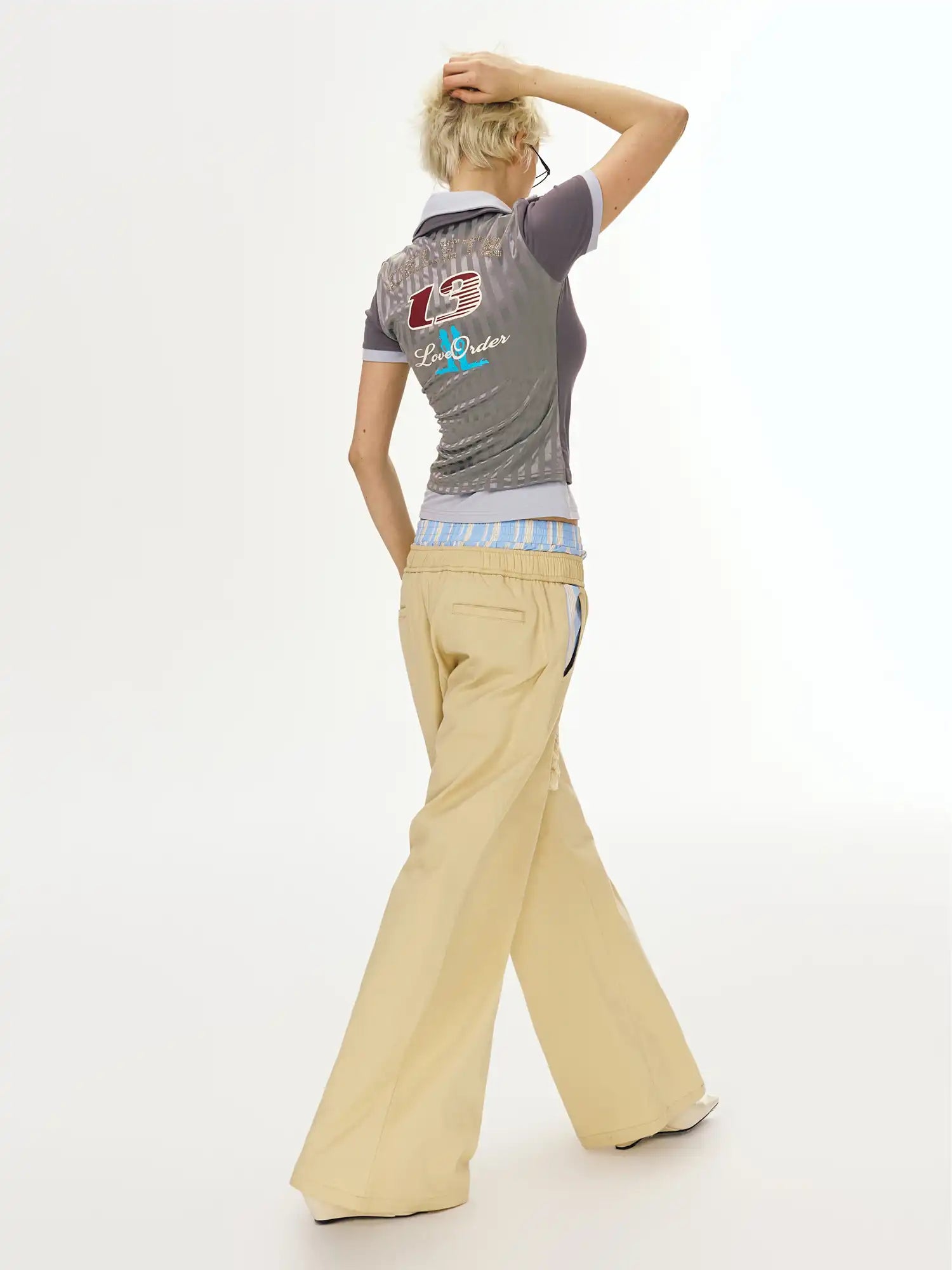 Deleteex Color Block Waist Palazzo Pants | Canton Collective