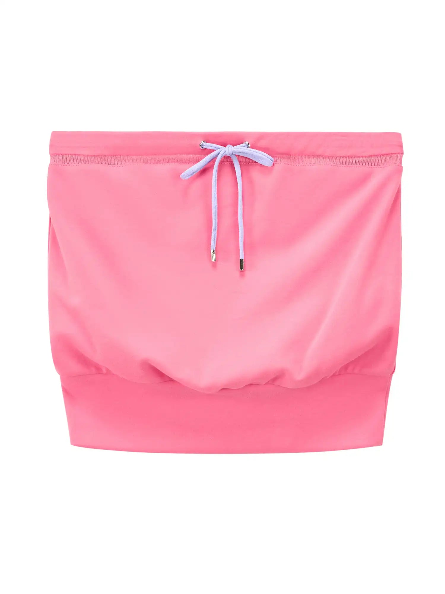 Ayo Contrast Drawstring Knit Strapless Top | Canton Collective