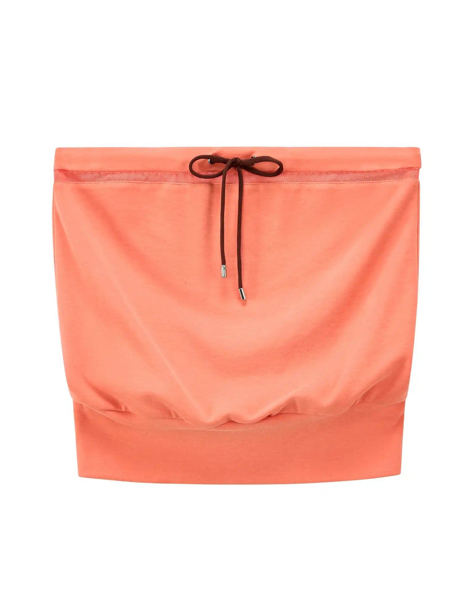 Ayo Contrast Drawstring Knit Strapless Top | Canton Collective