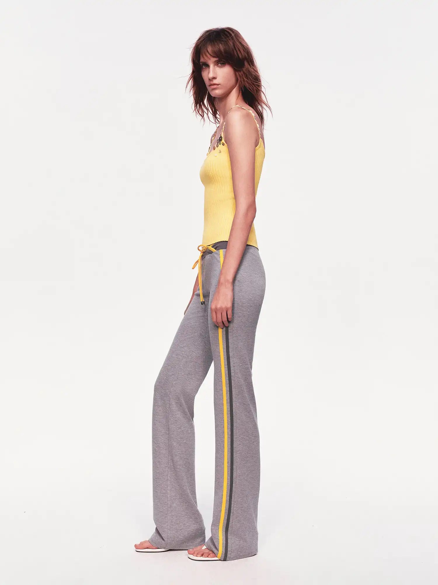 Ayo Contrast Stripe Crossover Flare Leggings | Canton Collective