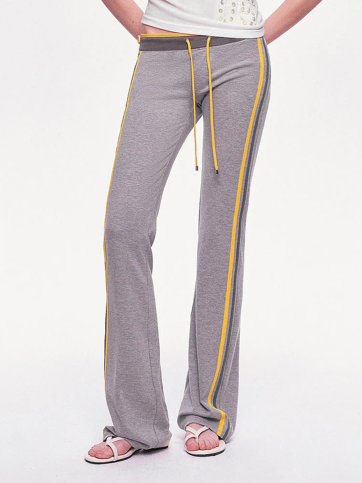 Ayo Contrast Stripe Crossover Flare Leggings | Canton Collective