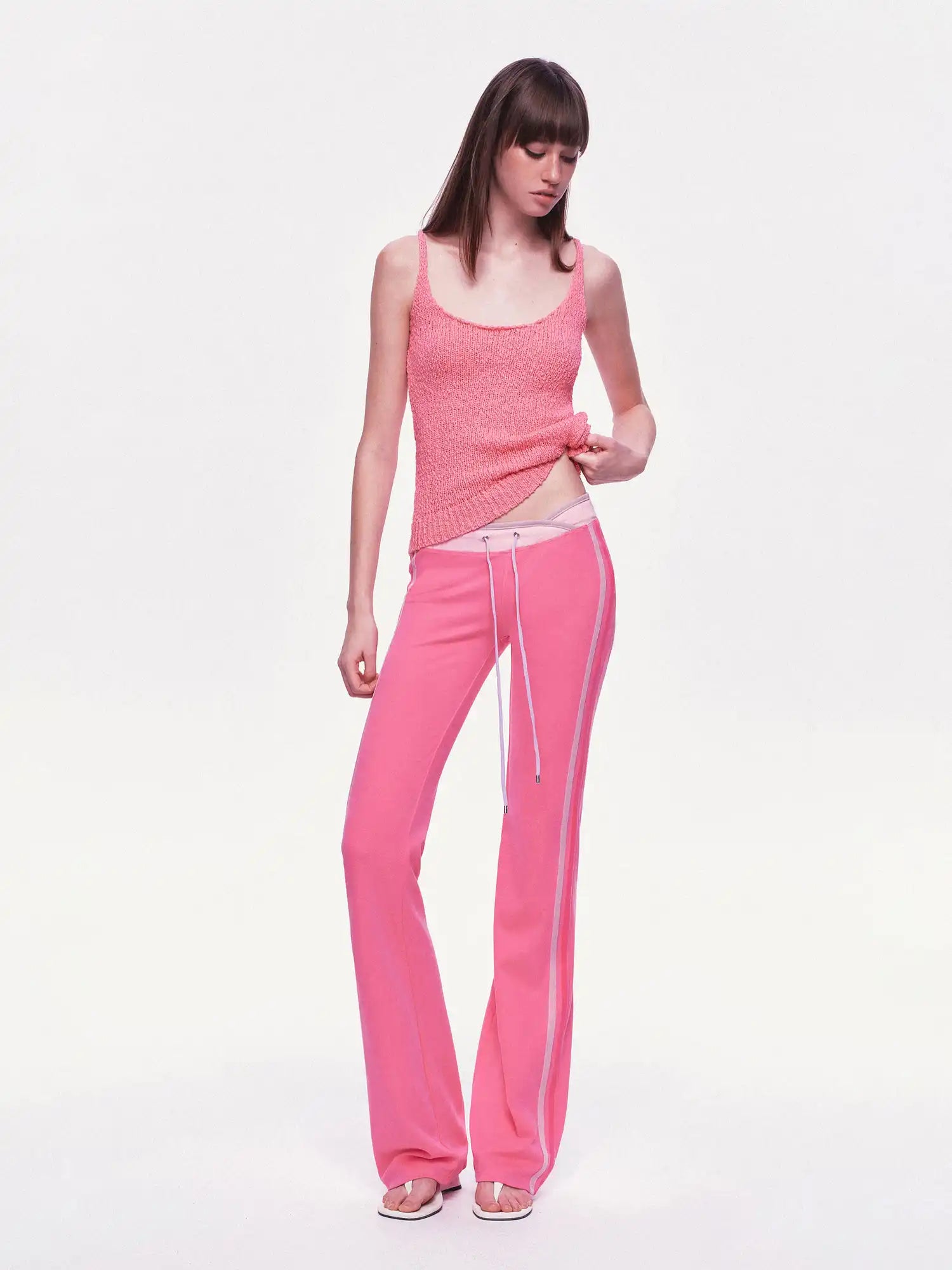 Ayo Contrast Stripe Crossover Flare Leggings | Canton Collective