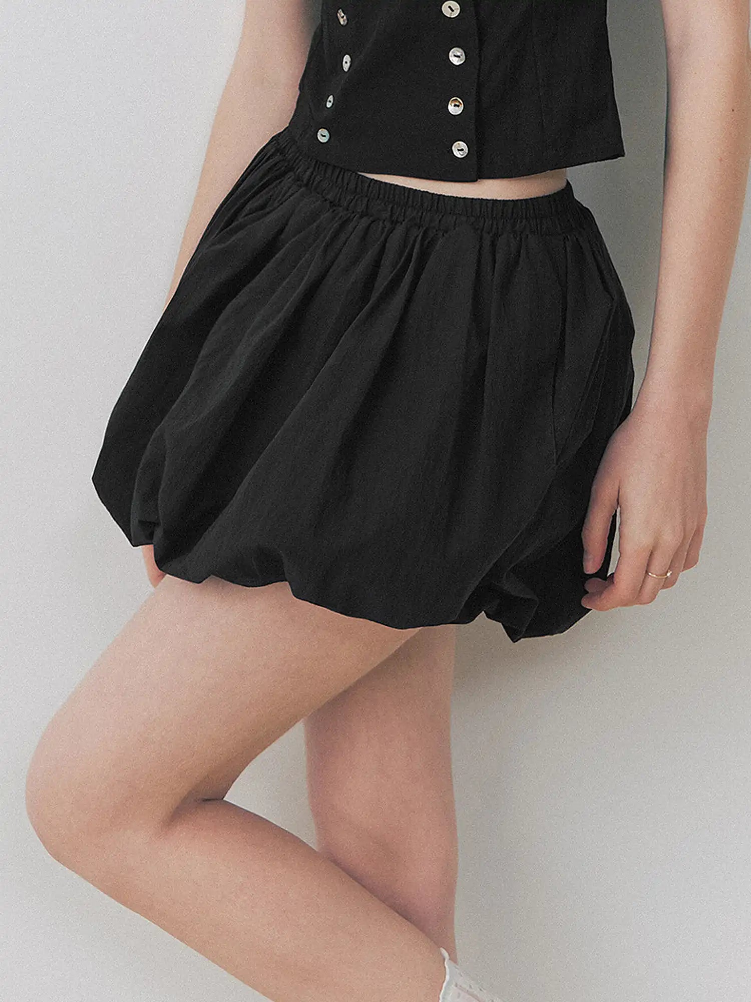 Deleteex Coquette Bubble Hem Mini Skort | Canton Collective
