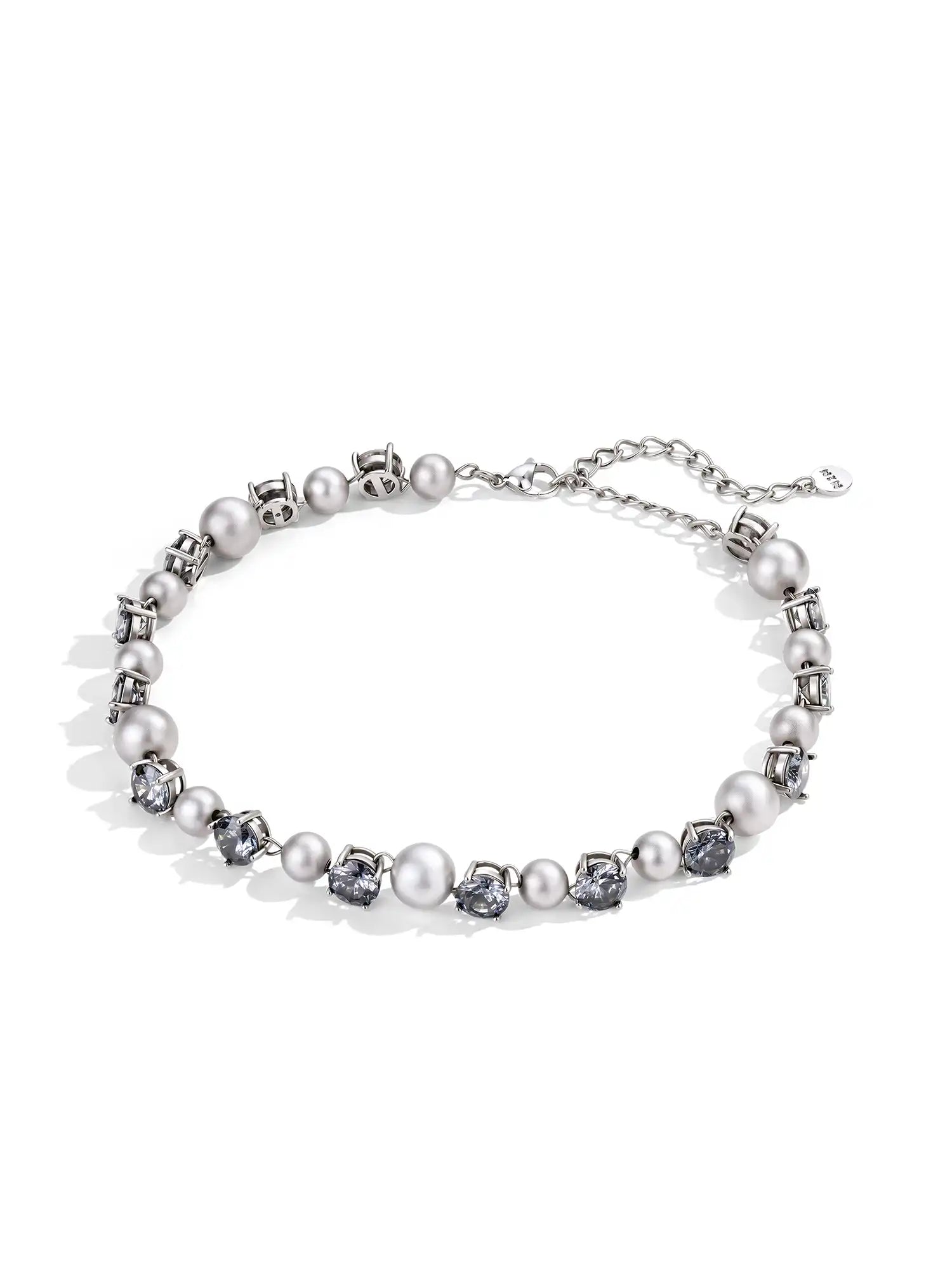1Jinn M2M Coquette Sculptural Zircon Choker Necklace | Canton Collective