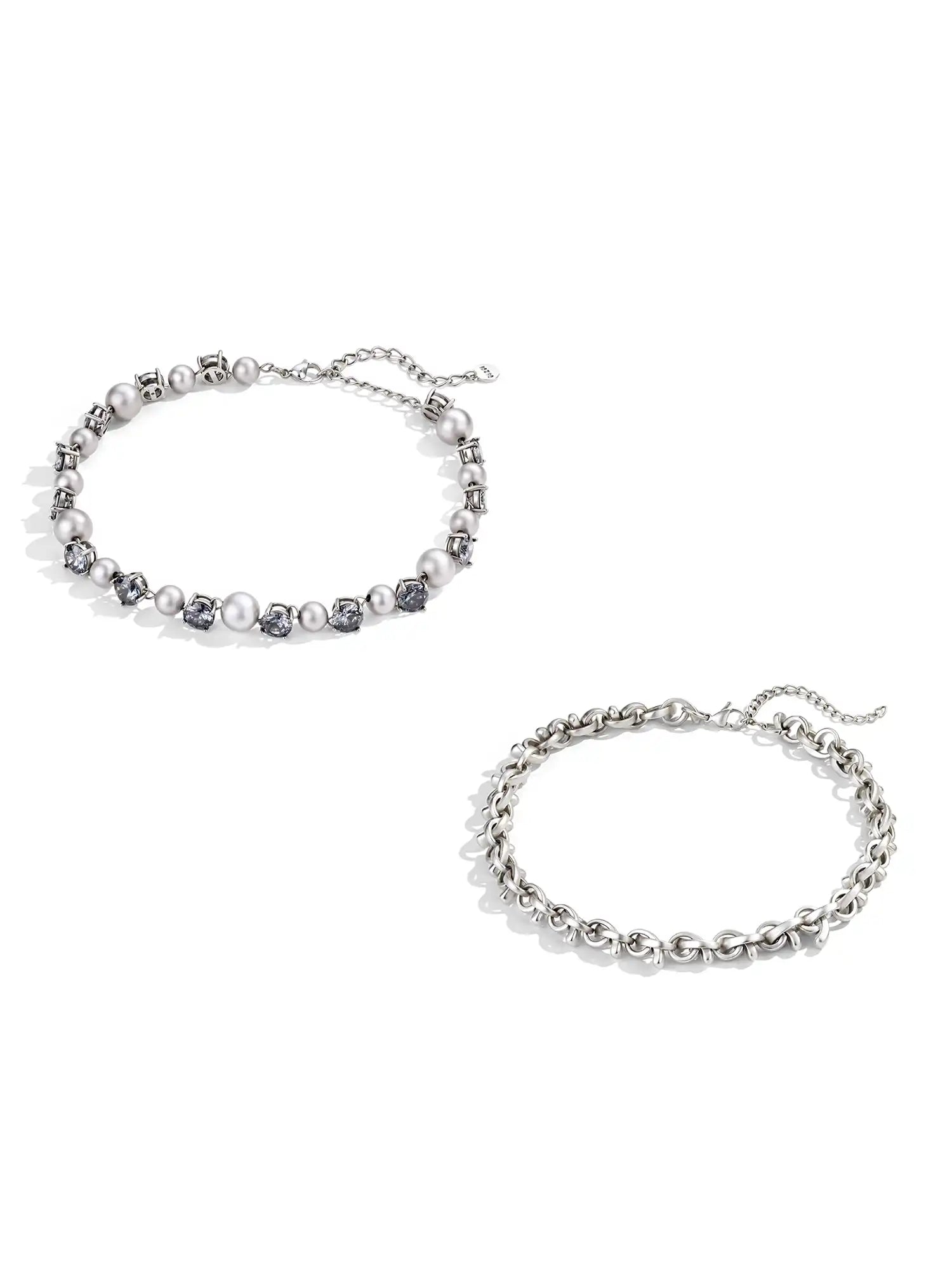 1Jinn M2M Coquette Sculptural Zircon Choker Necklace | Canton Collective