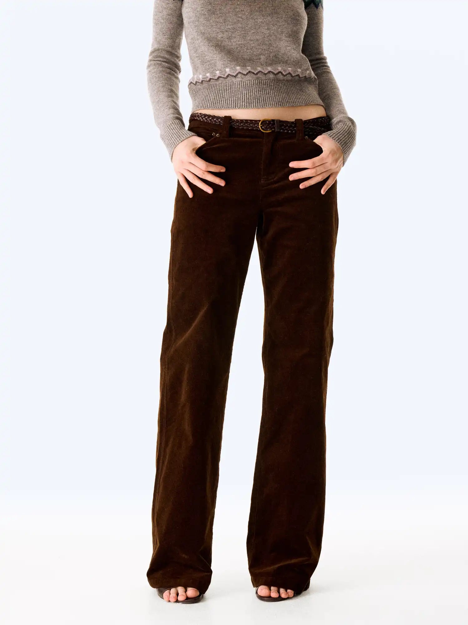 FIRST FLOOR Corduroy Low-Rise Pants | Canton Collective