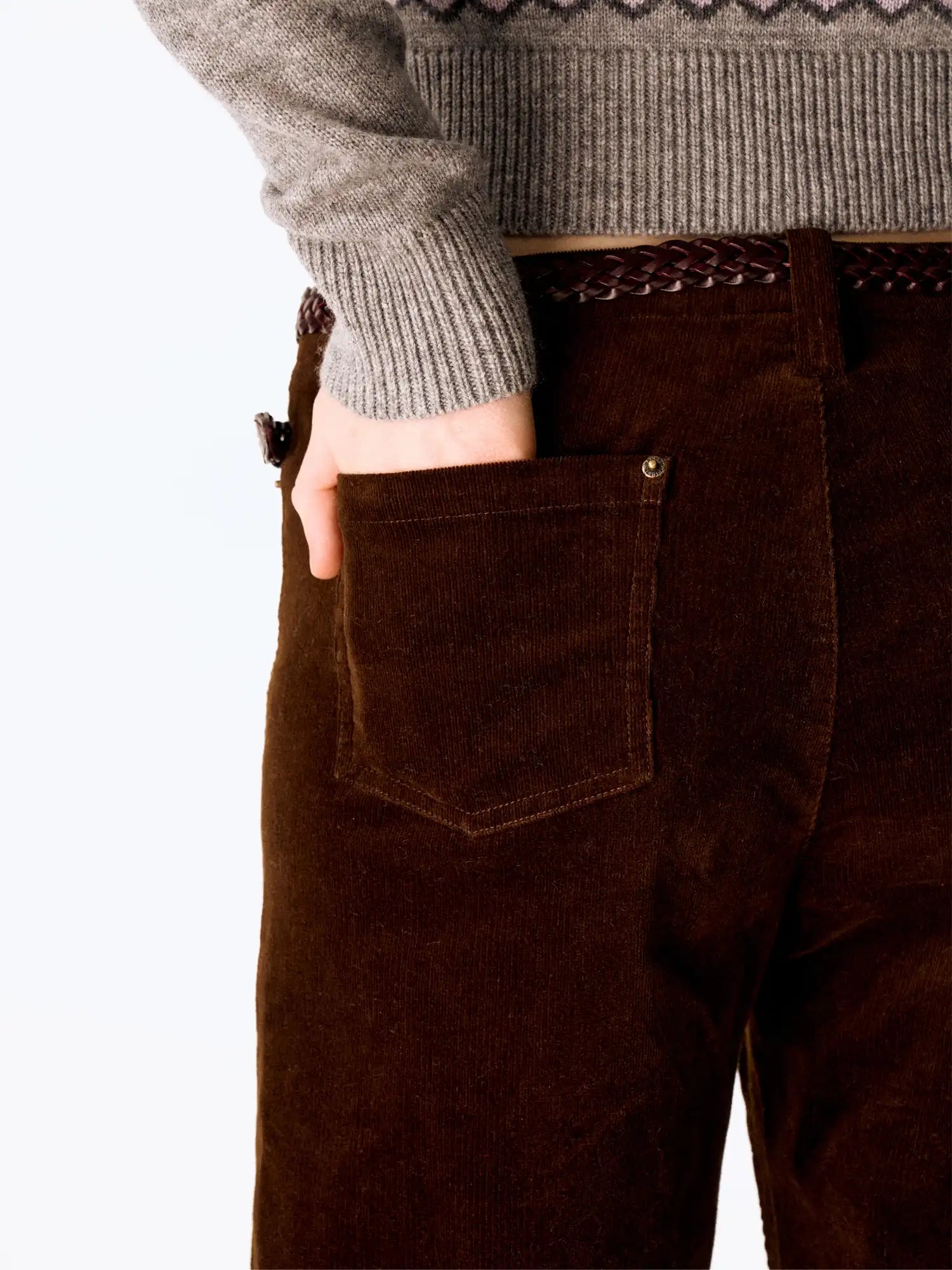 FIRST FLOOR Corduroy Low-Rise Pants | Canton Collective