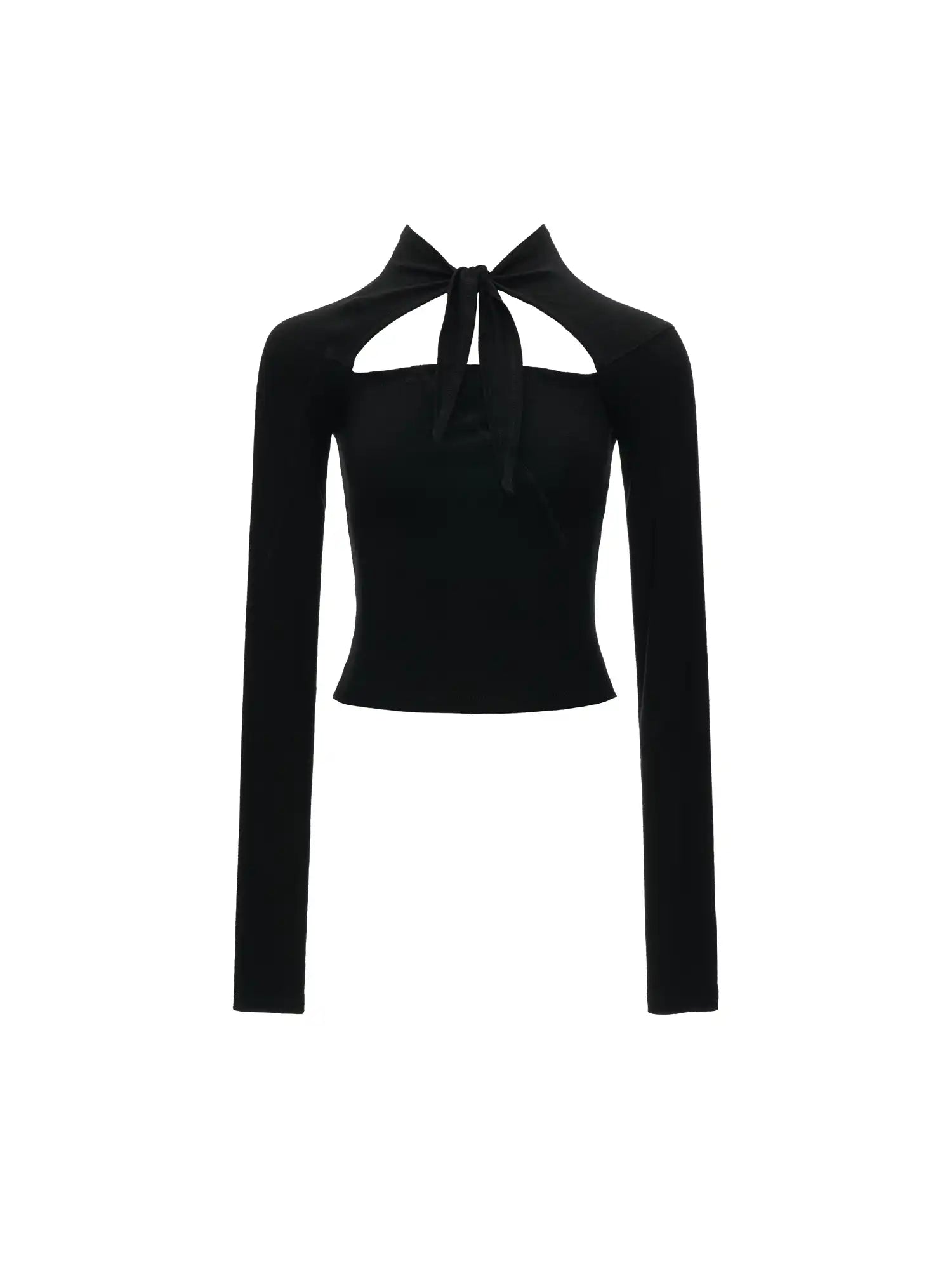 MAMC Cotton Long Sleeve Keyhole Top | Canton Collective