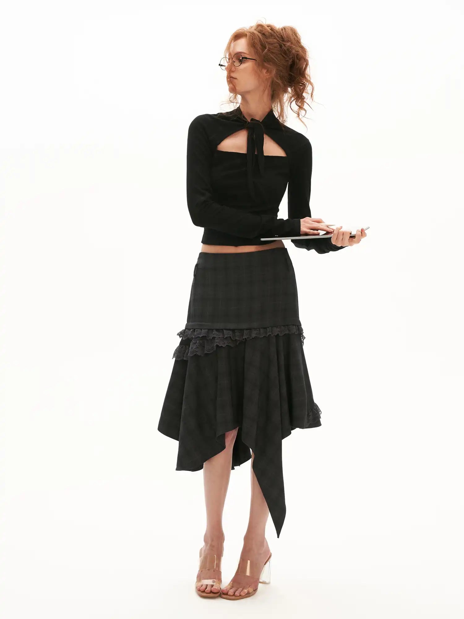 MAMC Cotton Long Sleeve Keyhole Top | Canton Collective
