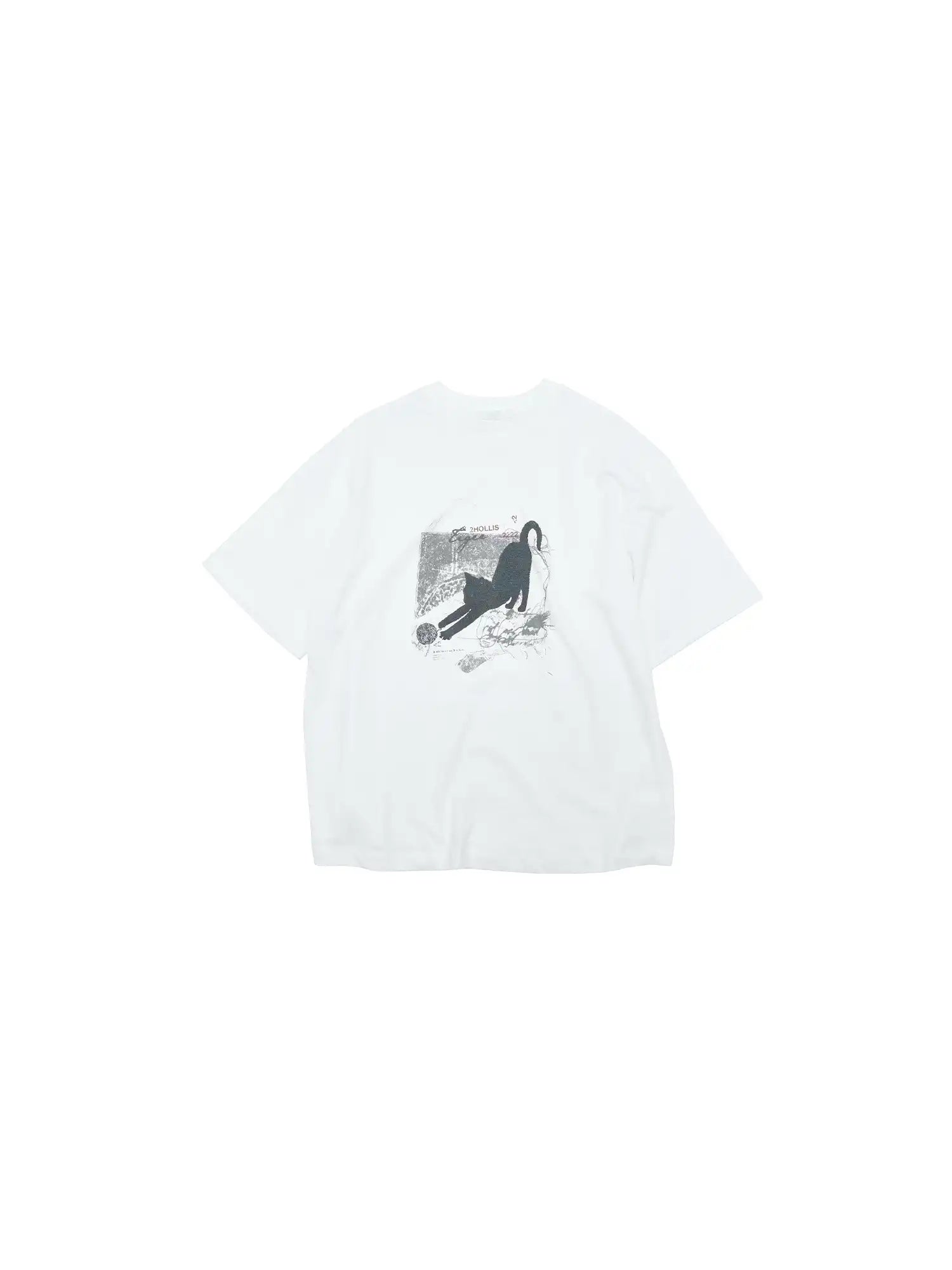 CantonCollective Design Cotton Oversized T-Shirt with Cat Print | Canton Collective