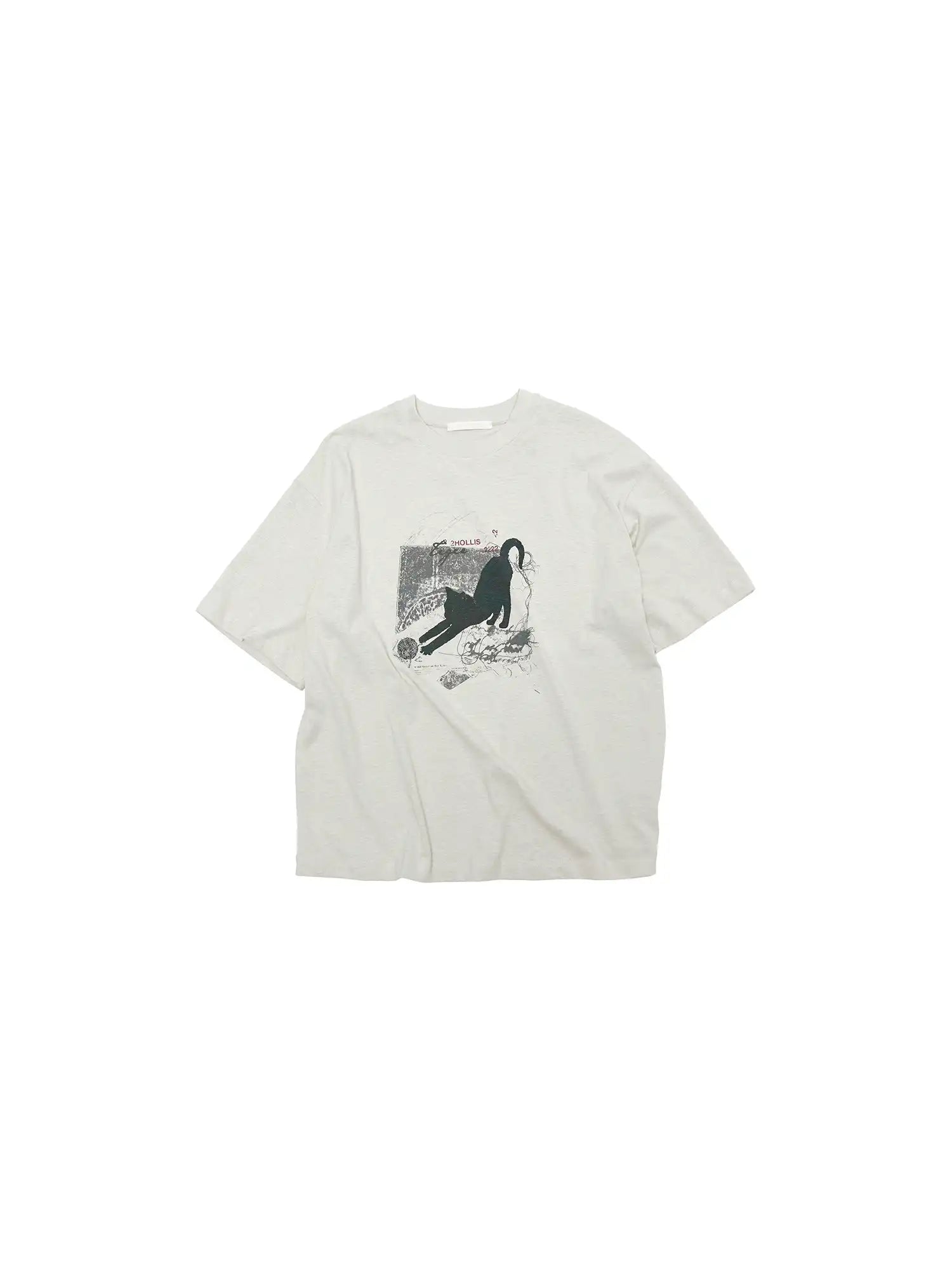 CantonCollective Design Cotton Oversized T-Shirt with Cat Print | Canton Collective