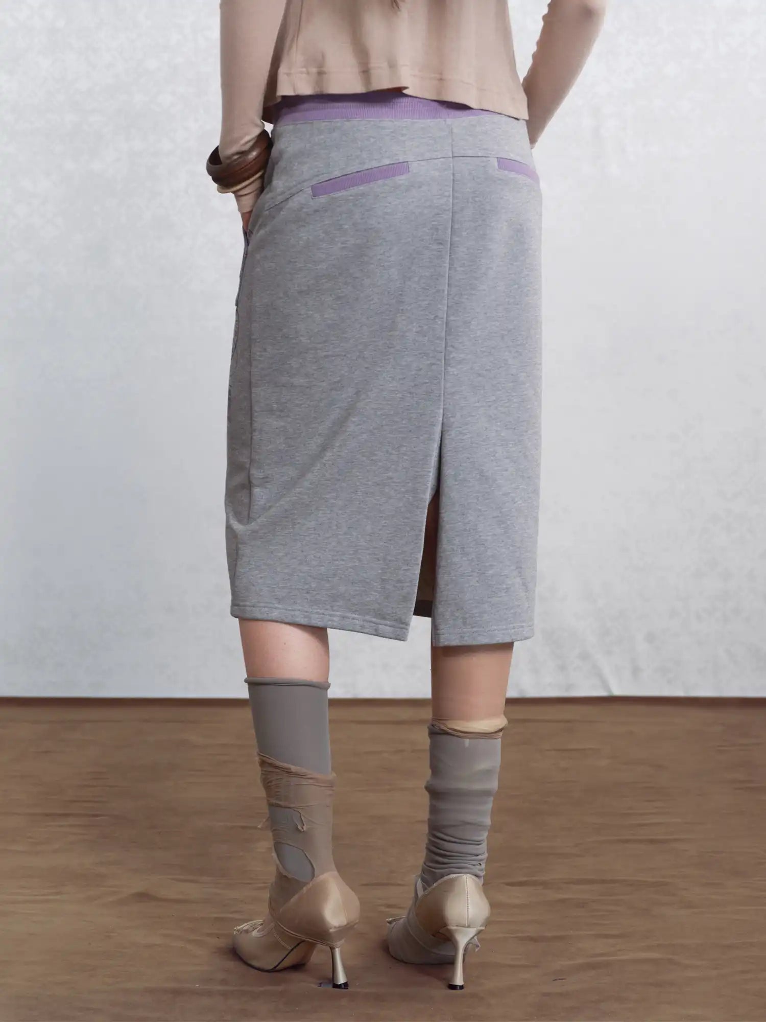 I'M STILL IN Cotton Portrait Print Skirt | Canton Collective