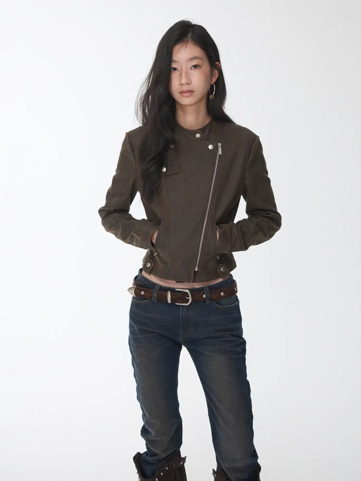 1Jinn Studio Crackle Motorcycle Jacket | Canton Collective