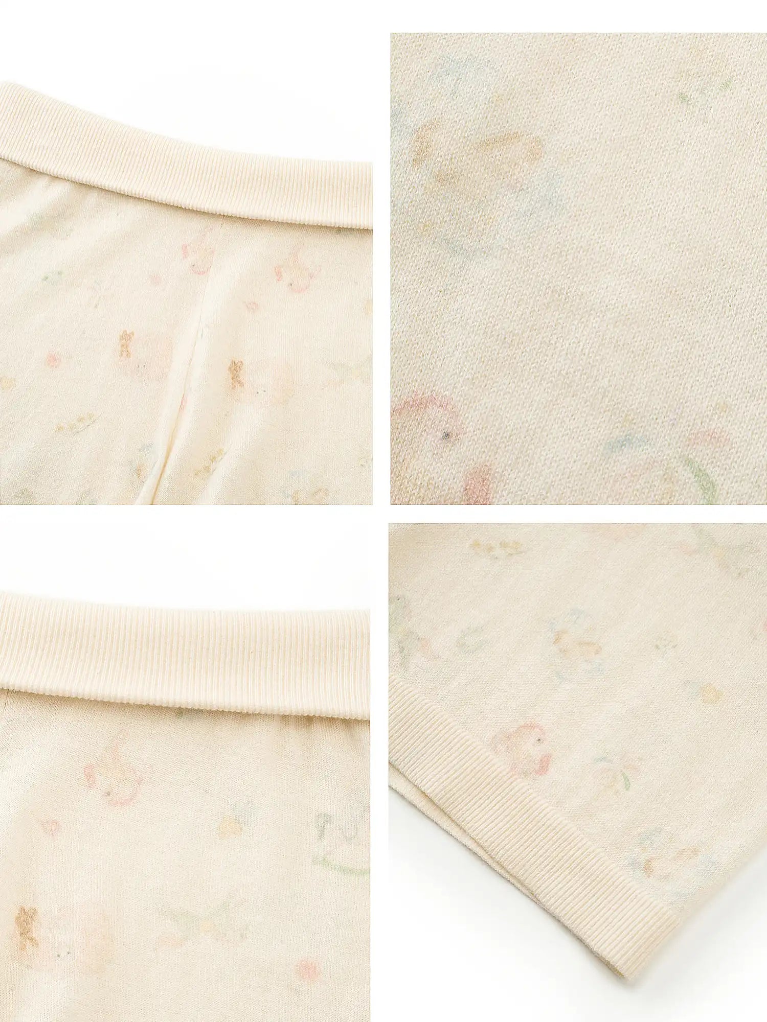 Ayo Cream Fold Over Knit Lounge Shorts | Canton Collective