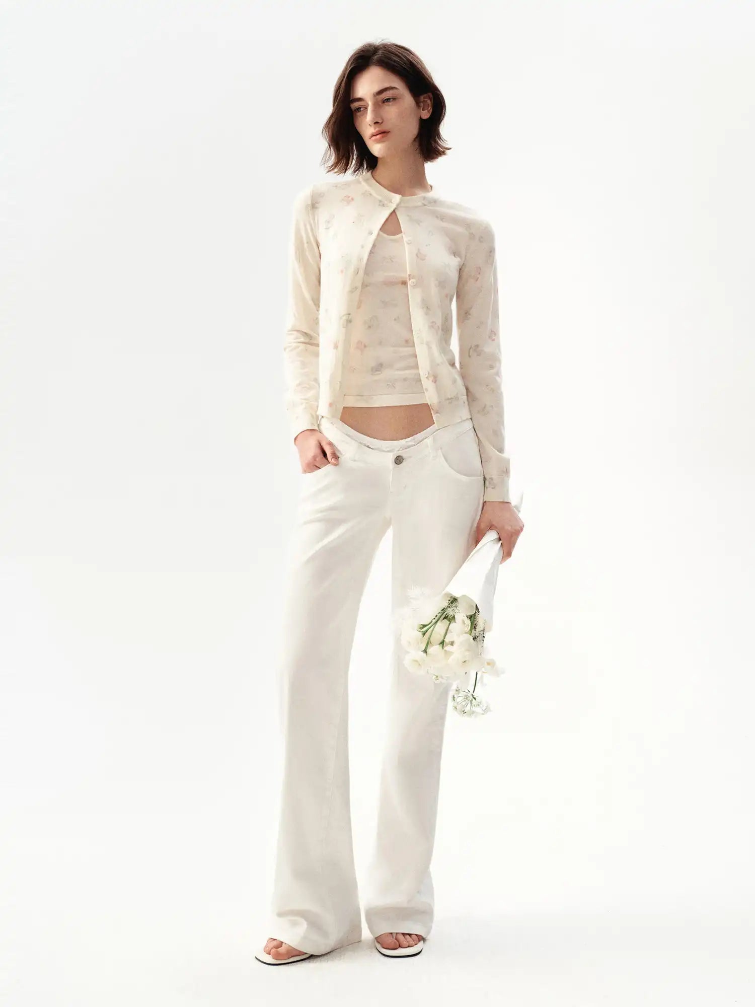 Ayo Cream Knit Cropped Cardigan | Canton Collective