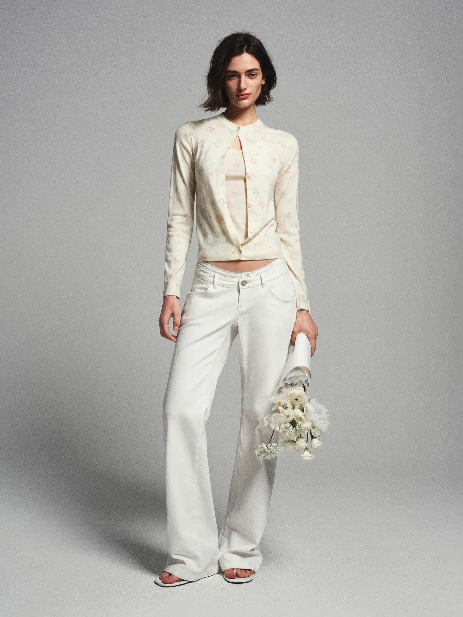 Ayo Cream Knit Cropped Cardigan | Canton Collective