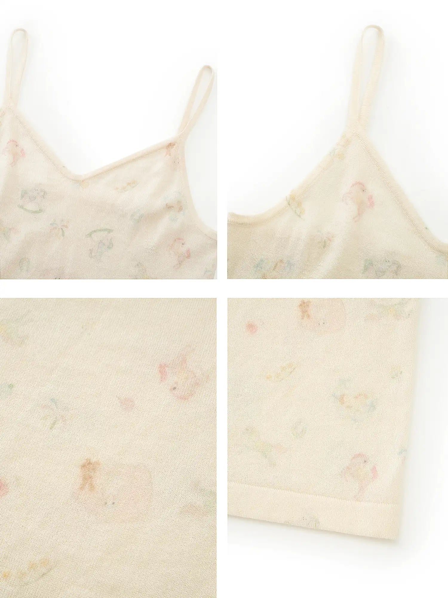 Ayo Cream Knit Spaghetti Strap Tank Top | Canton Collective