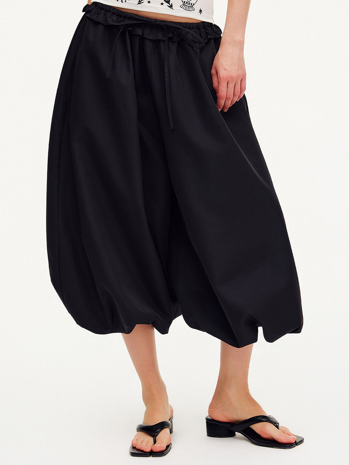 Outtheblue Cropped Gathered Wide-Leg Balloon Pants | Canton Collective