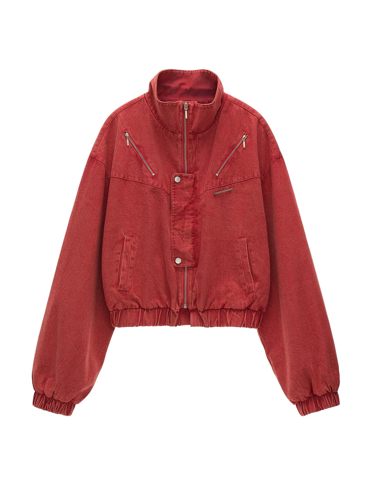 MAMC Cropped Red Washed Jacket | Canton Collective