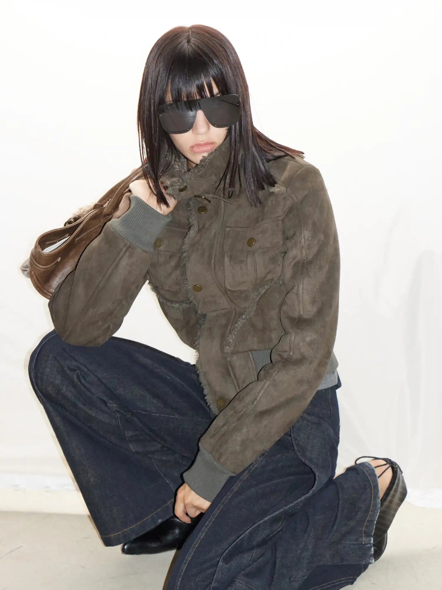 2th Desire Cropped Shearling Jacket | Canton Collective